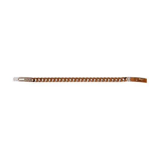 Hermes Diamonds Kelly Gourmette Bracelet Rose Gold-NOBLEMARS