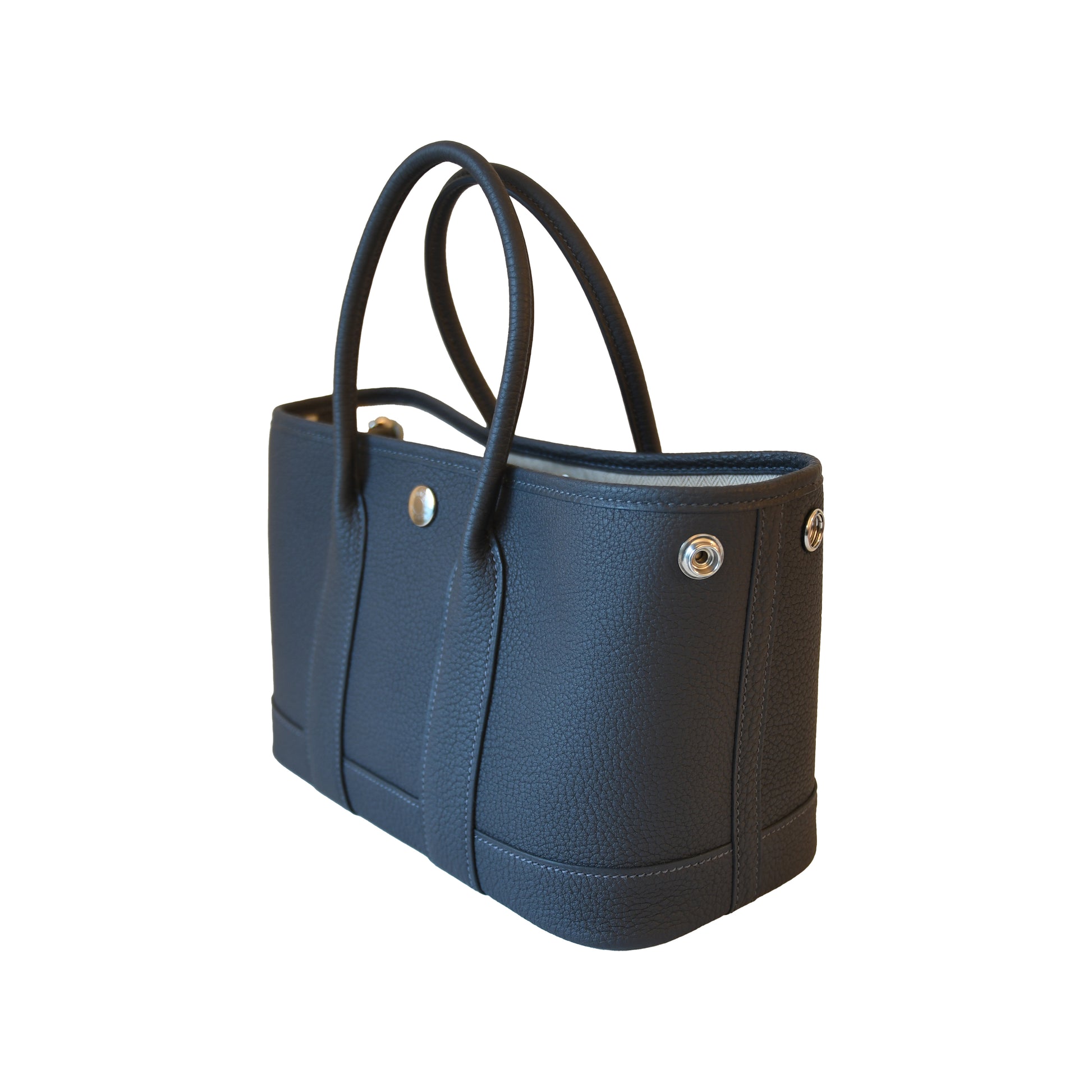 Hermes Mini Garden Party Palladium Hardware Ardoise-NOBLEMARS