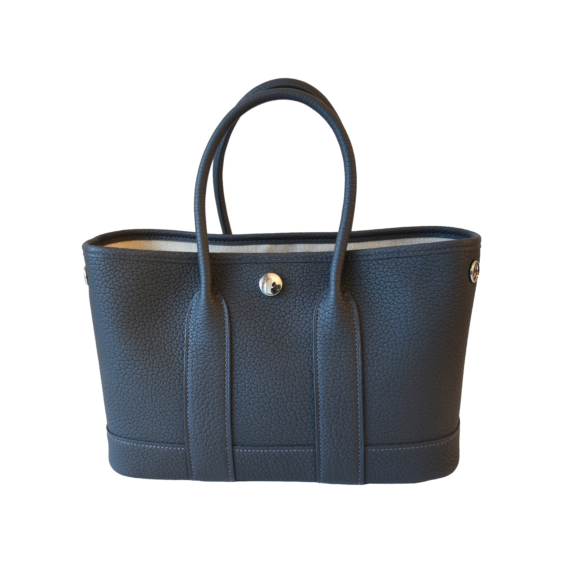 Hermes Mini Garden Party Palladium Hardware Ardoise-NOBLEMARS