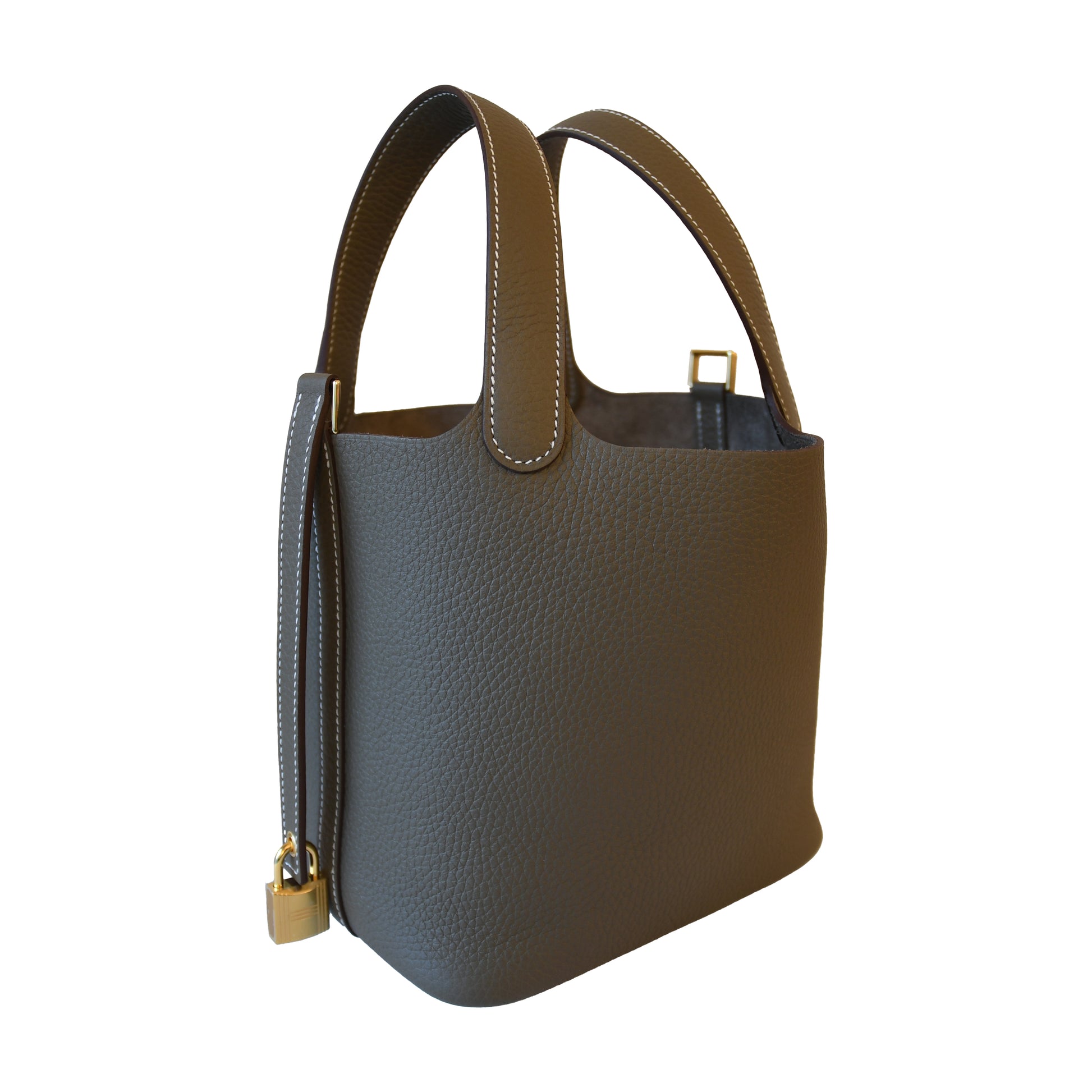 Hermes Picotin 18 bag Gold Hardware Etoupe-NOBLEMARS