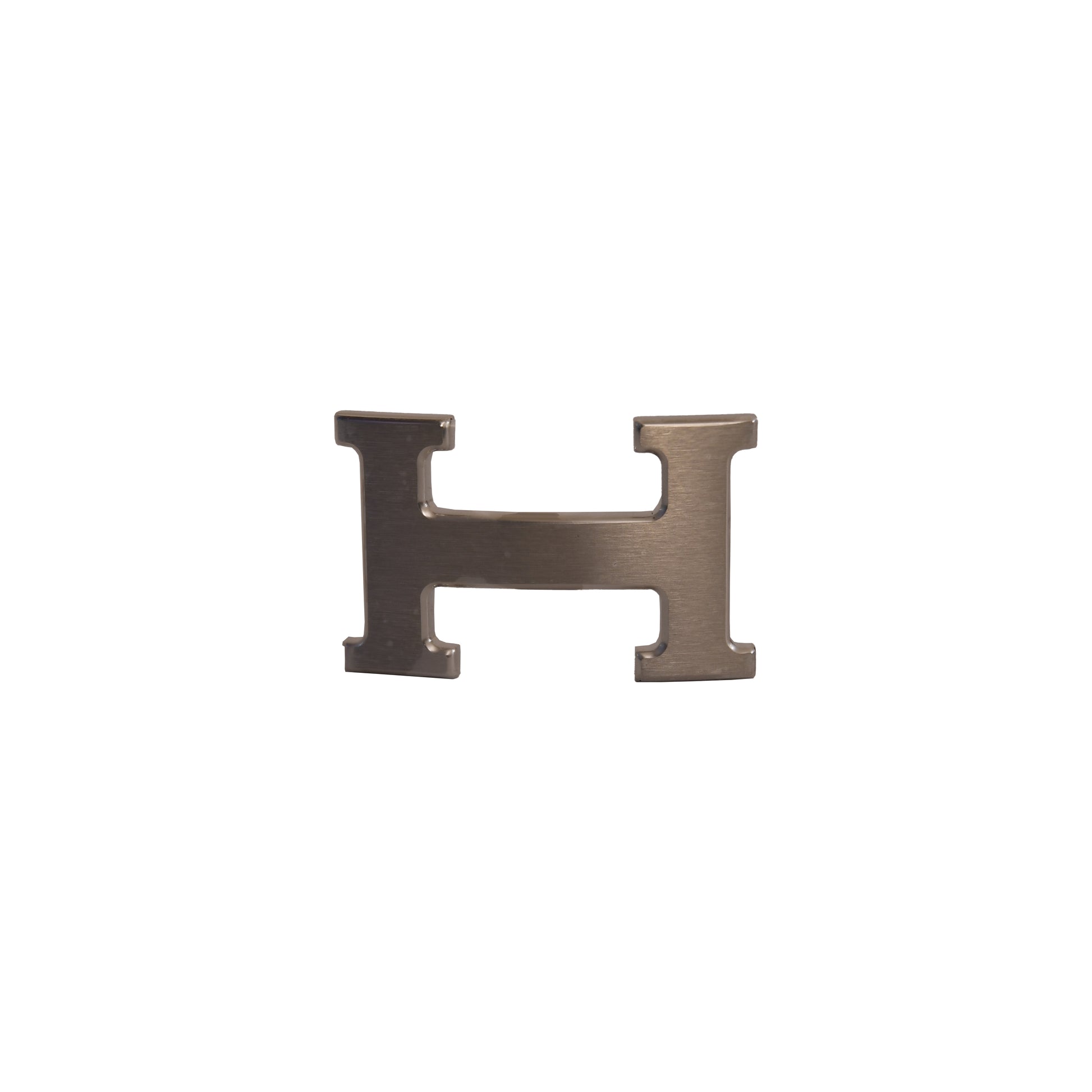 Hermes 32mm Constance H Belt Buckle With Reversible Leather Strap Belt Palladium Plated Hardware Etoupe Black-NOBLEMARS