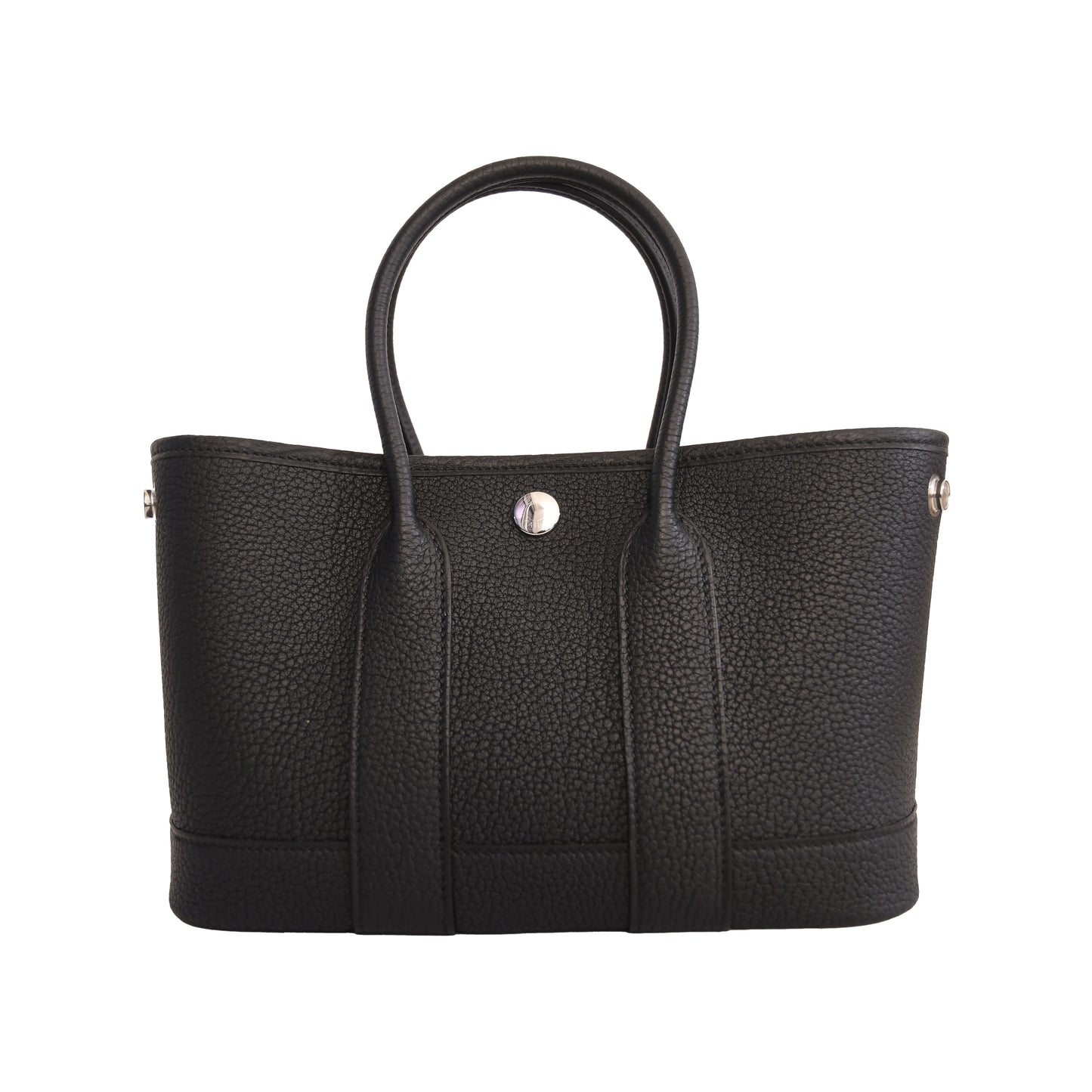 Hermes Mini Garden Party Negonda Palladium Hardware Black-NOBLEMARS