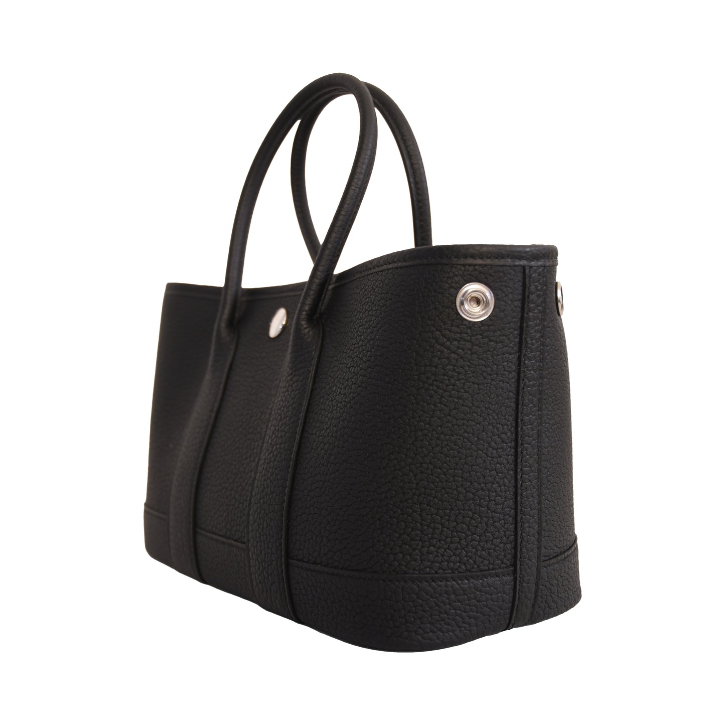 Hermes Mini Garden Party Negonda Palladium Hardware Black-NOBLEMARS