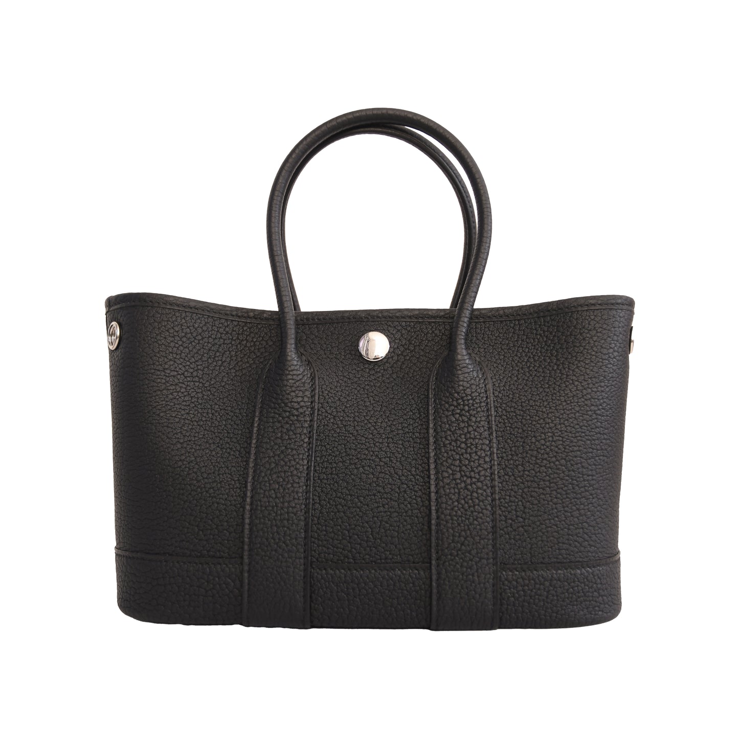 Hermes Mini Garden Party Negonda Palladium Hardware Black-NOBLEMARS