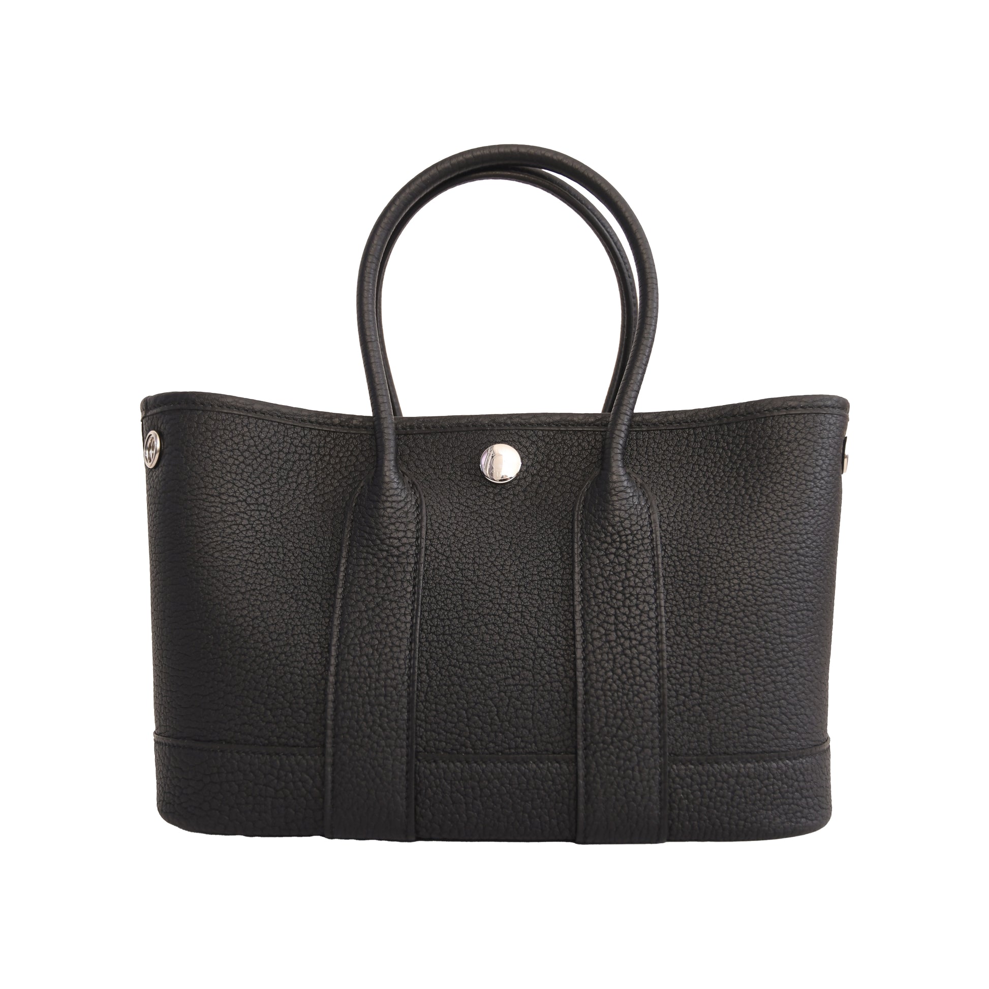 Hermes Mini Garden Party Negonda Palladium Hardware Black-NOBLEMARS