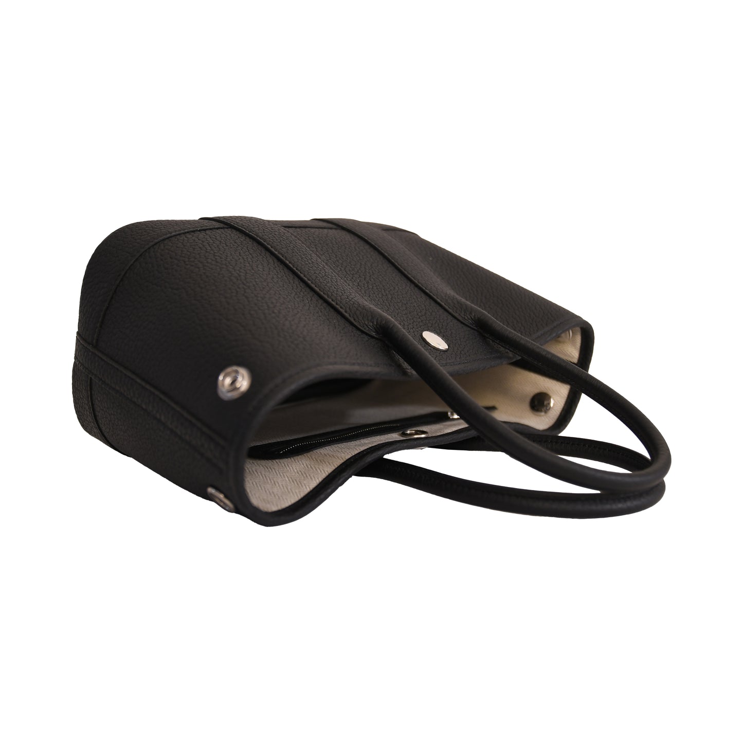 Hermes Mini Garden Party Negonda Palladium Hardware Black-NOBLEMARS