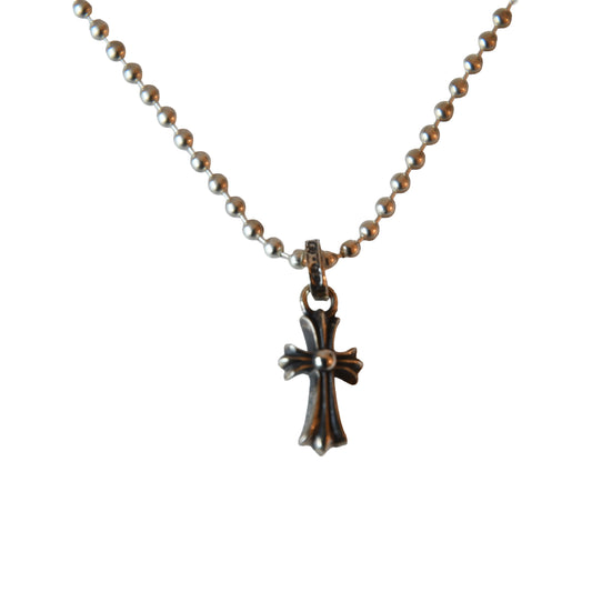 Chrome Hearts Baby Fat Pendant With Ball Chain Necklace