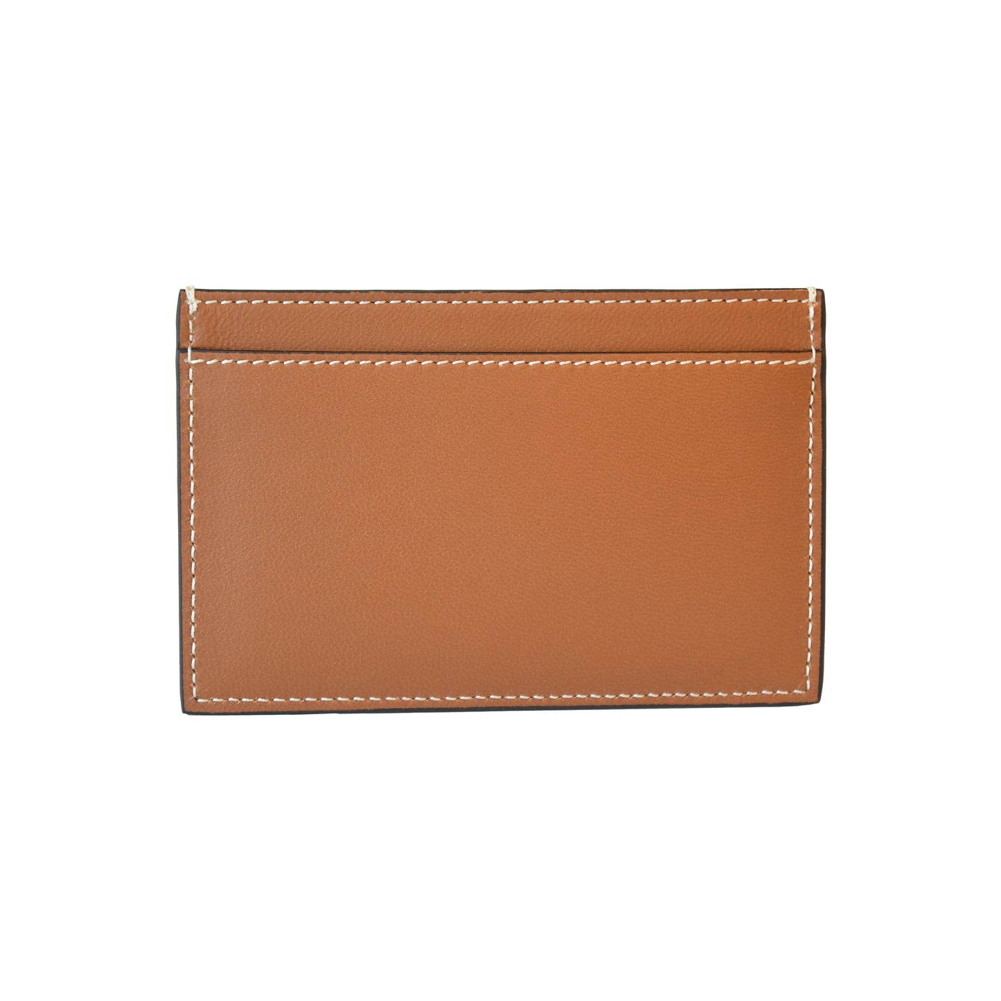 Celine Triomphe Smooth Lambskin Card Holder Tan-NOBLEMARS