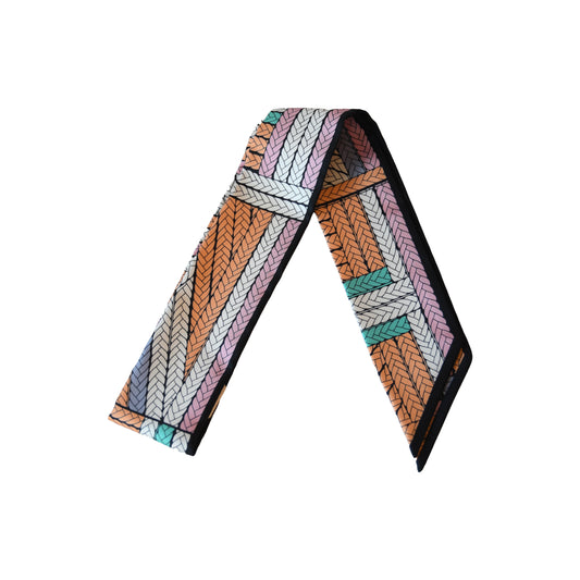 Hermes Tresses H Silk Twilly Scarf Multicolor