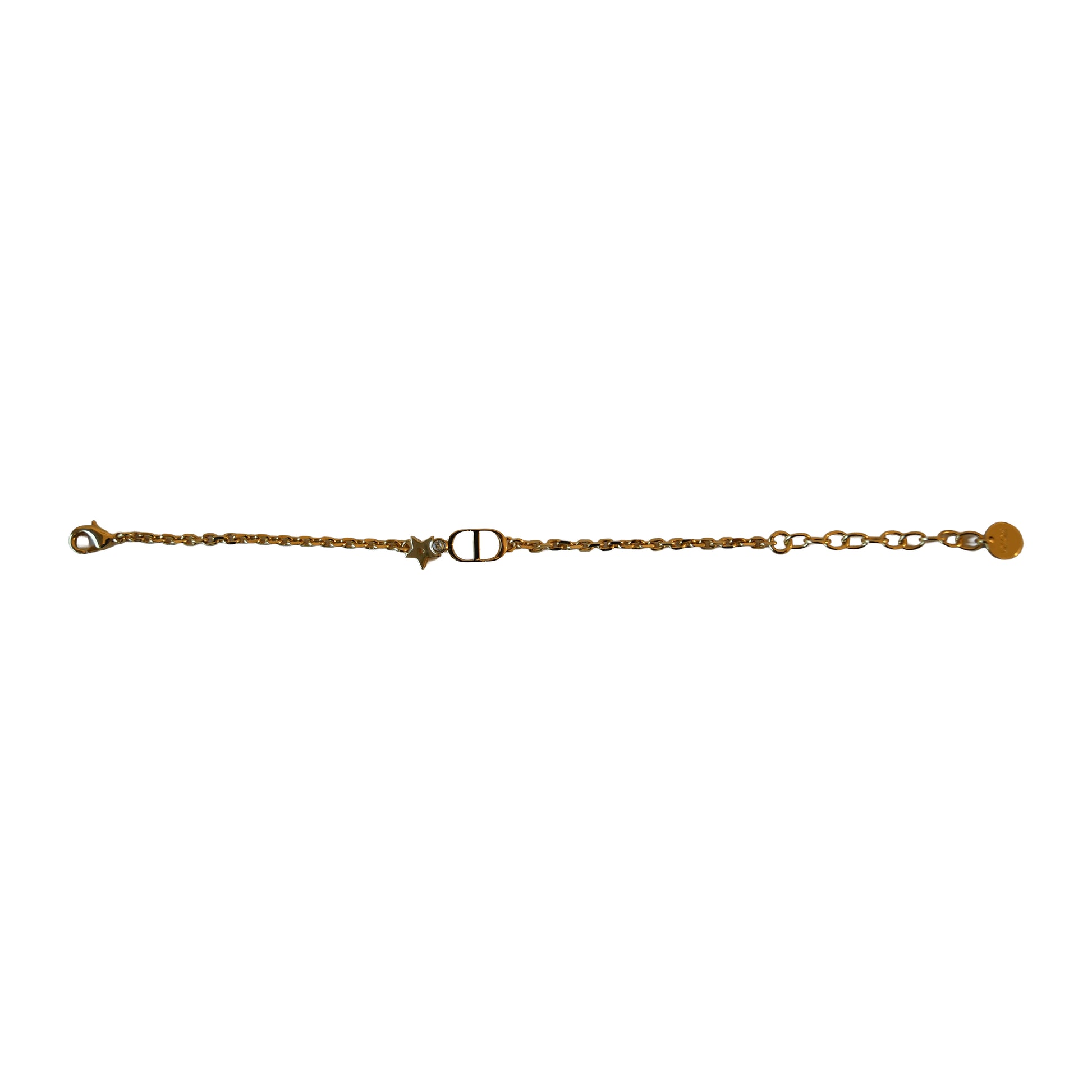 Dior Petit CD Crystal Strass Star Bracelet Gold-NOBLEMARS