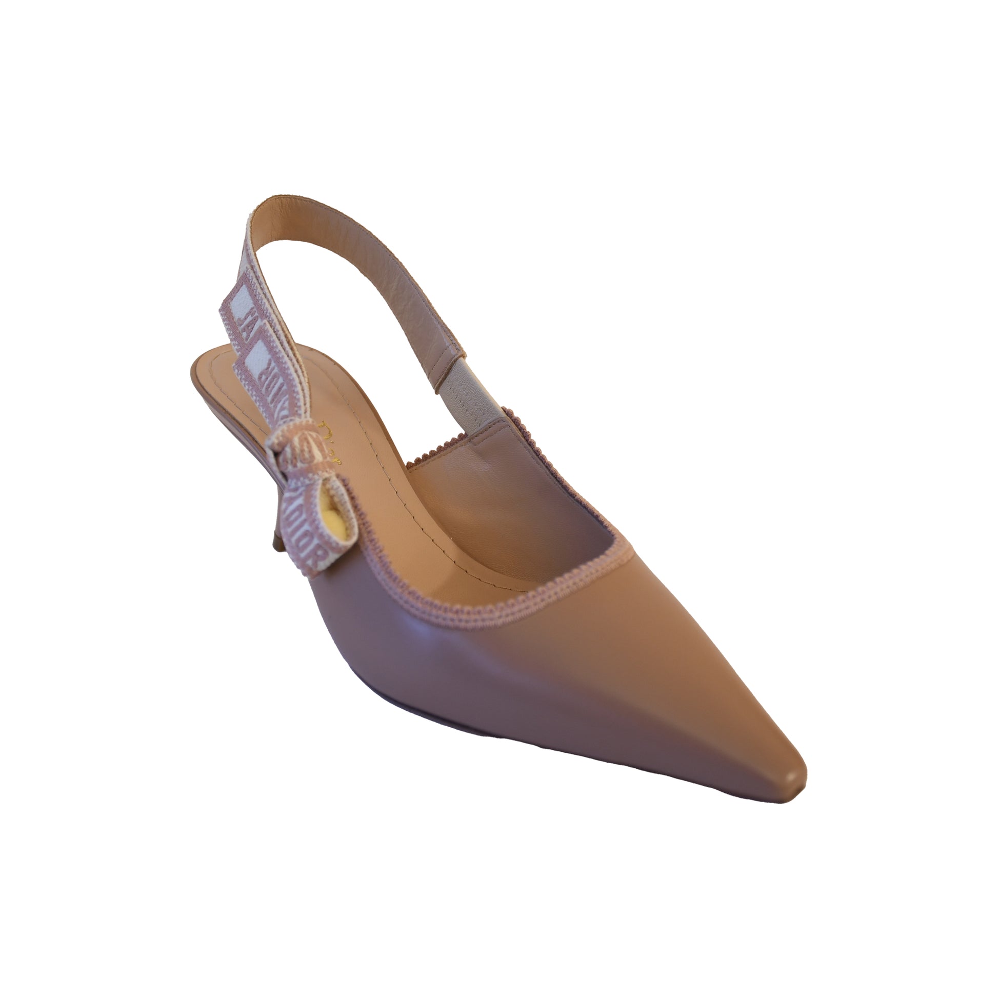 Dior J'Adior Calfskin Slingback Pump Powder Beige-NOBLEMARS