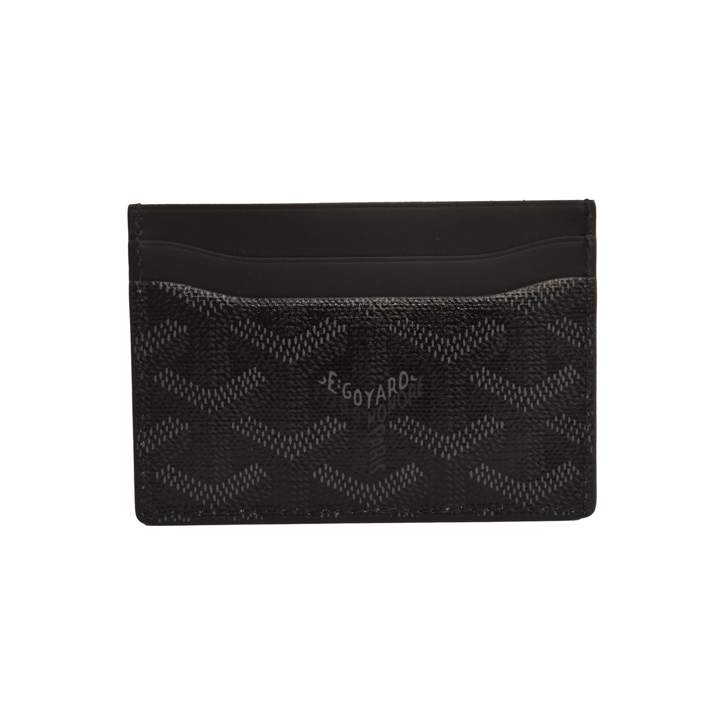 Goyard Saint Sulpice Card Holder Black-NOBLEMARS