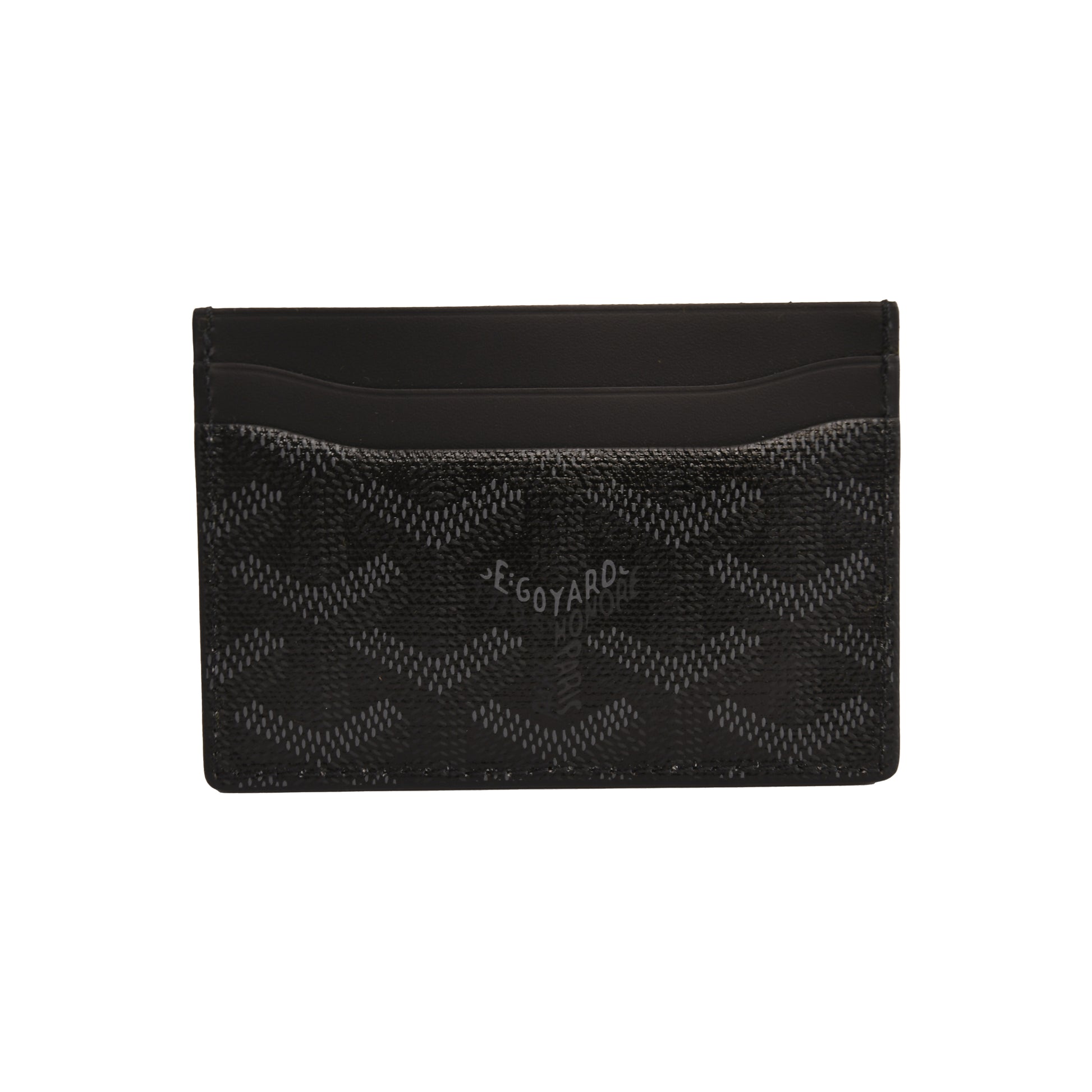 Goyard Saint Sulpice Card Holder Black-NOBLEMARS