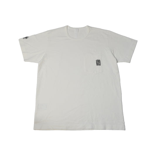 Chrome Hearts Heavyweight Embroidered Eye Chart Pocket T-Shirt White