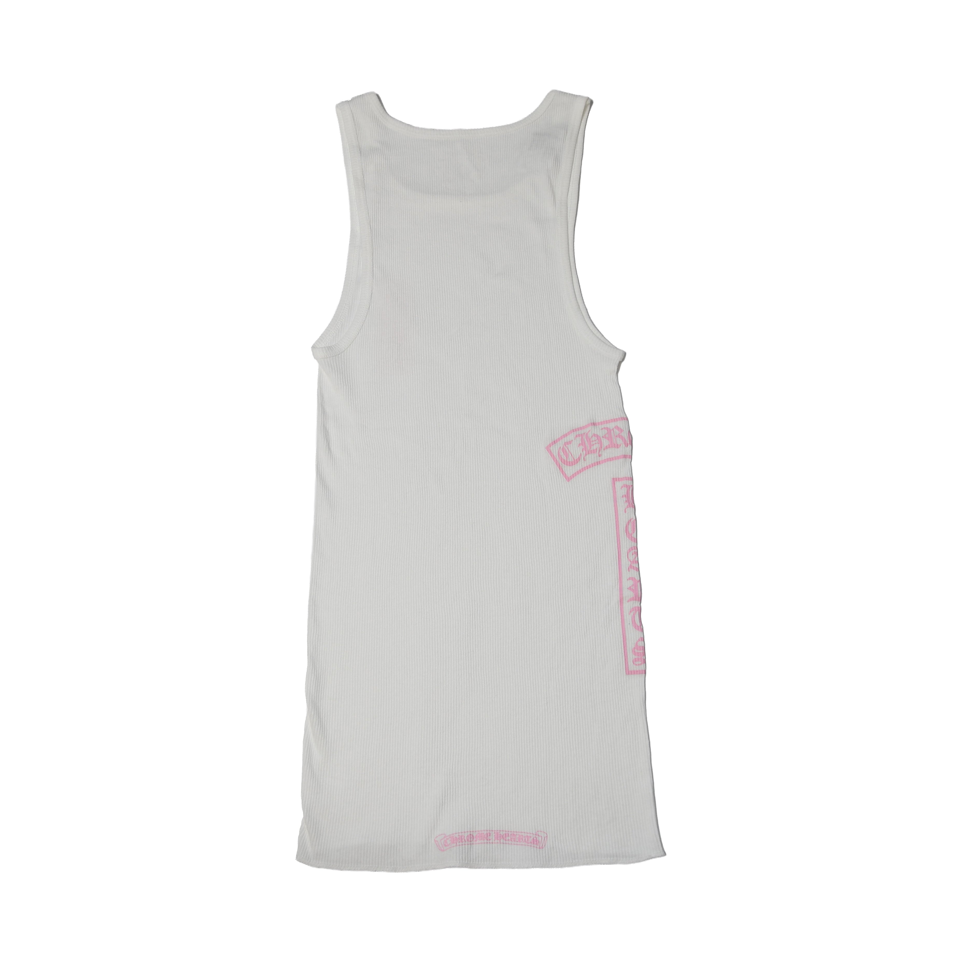 Chrome Hearts T-Bar Rib Tank Top Pink White – NOBLEMARS