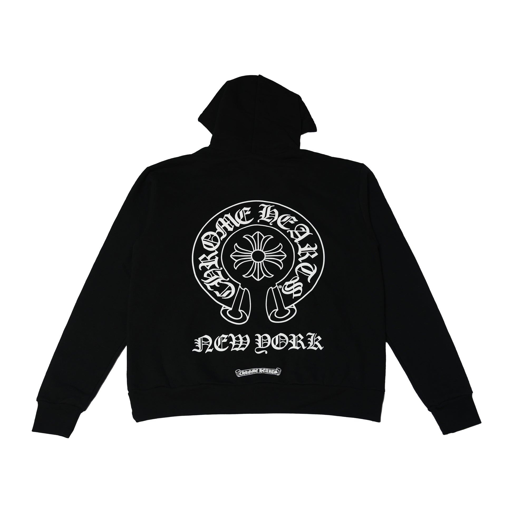 Chrome Hearts New York Exclusive Horseshoe Hoodie Black-NOBLEMARS