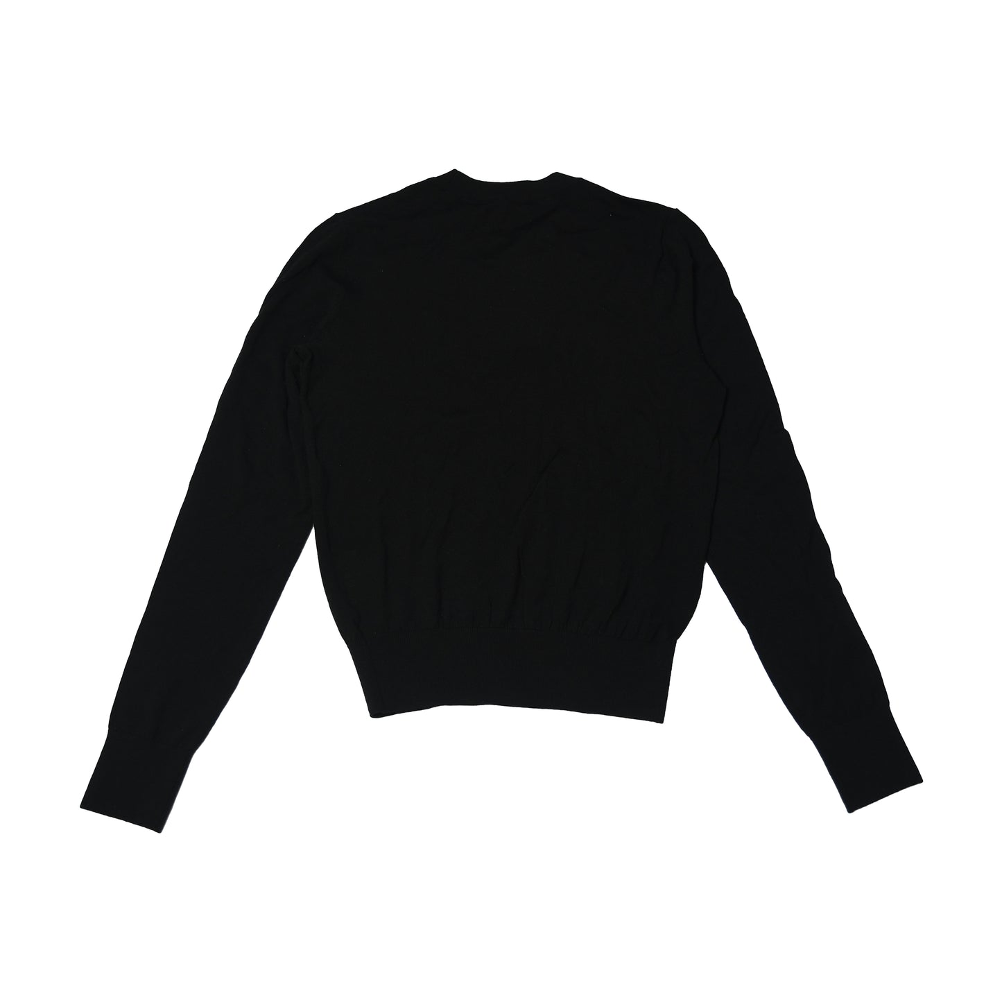 Alexander Wang Wool Crewneck L/S T-Shirts Black-NOBLEMARS