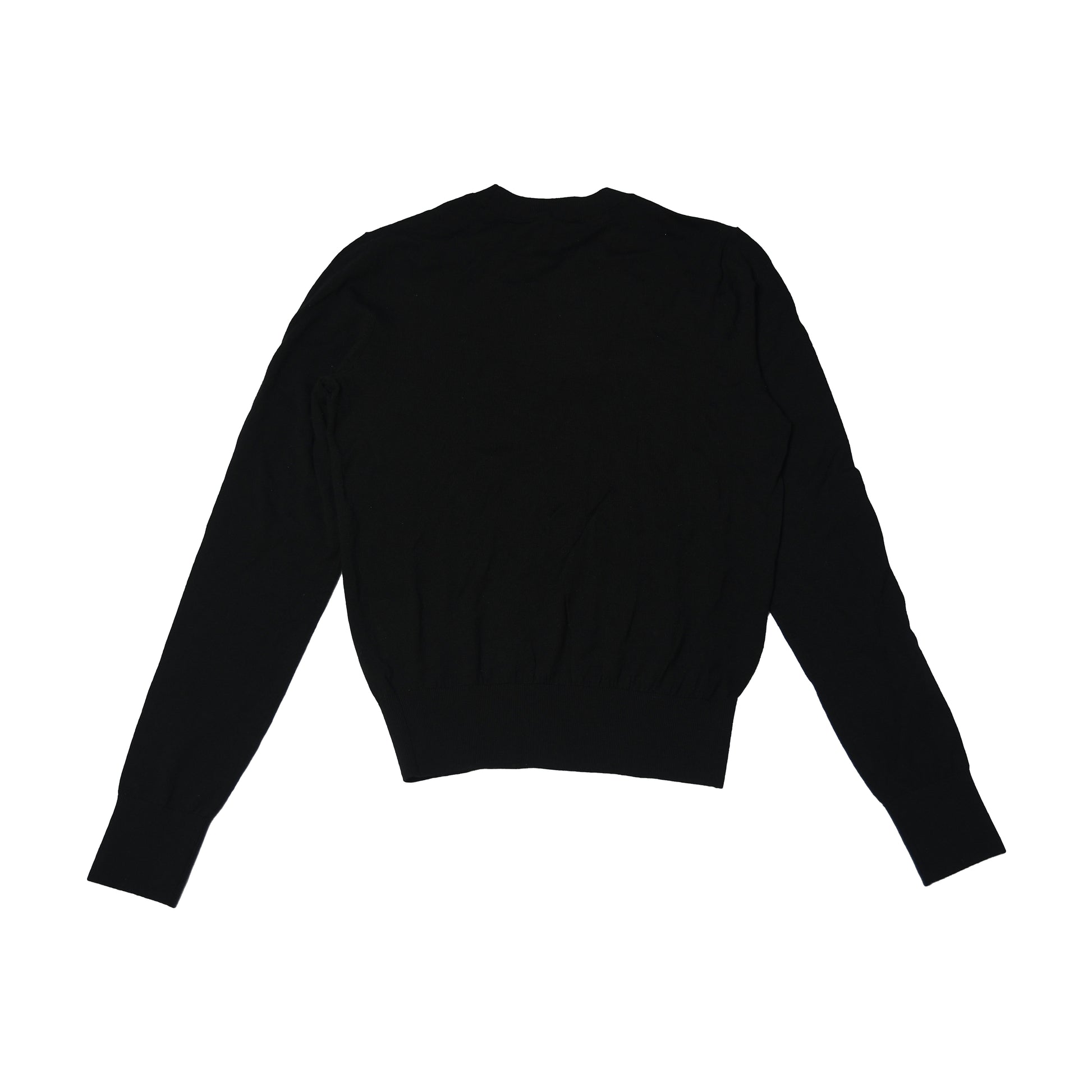 Alexander Wang Wool Crewneck L/S T-Shirts Black-NOBLEMARS