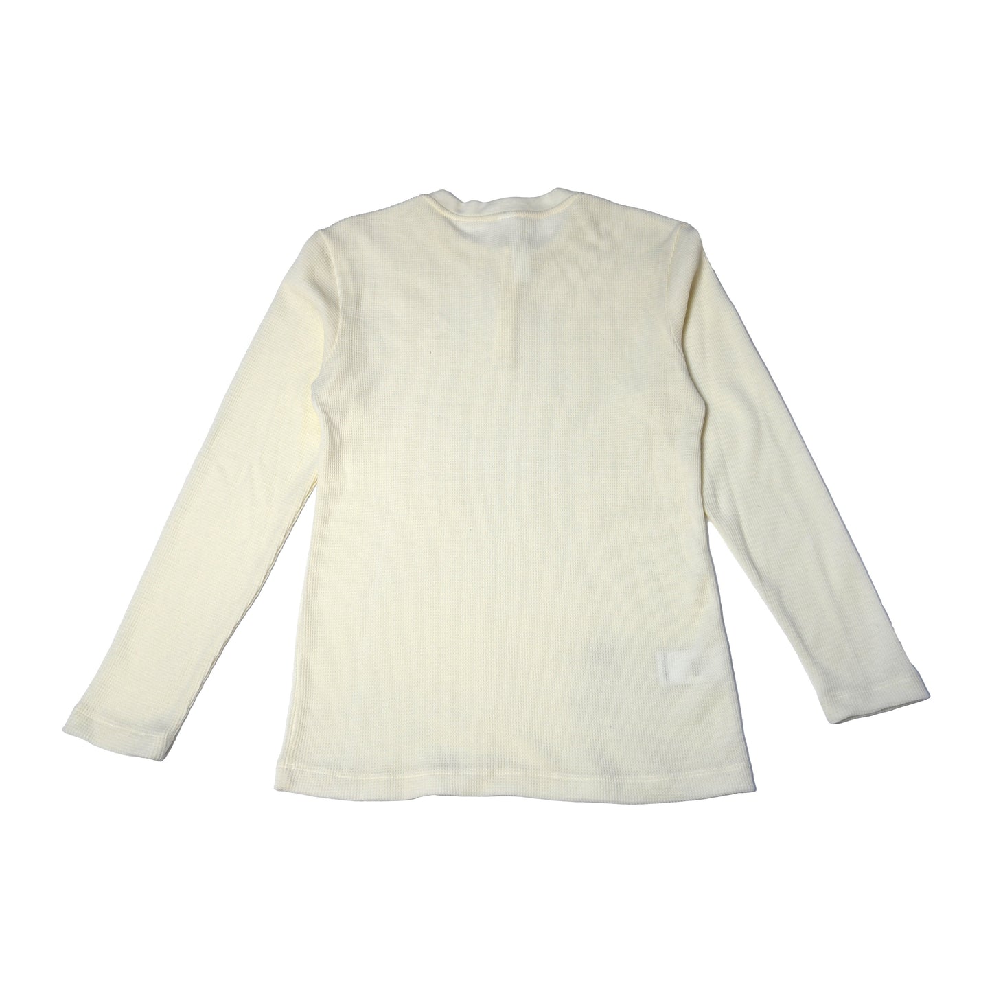 Chrome Hearts Embroidered Henley Thermal Shirts White-NOBLEMARS