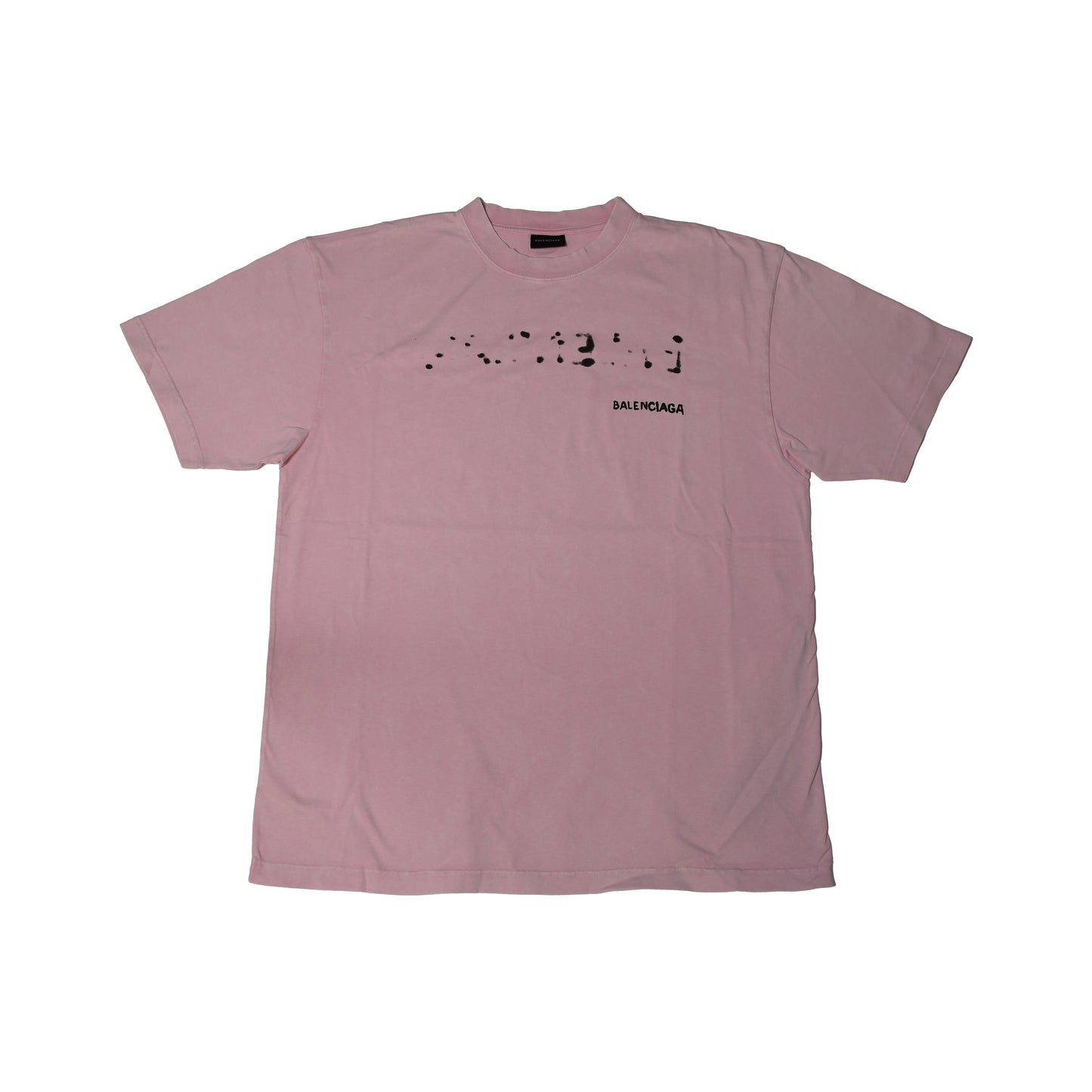 Balenciaga Hand Drawn T-shirts Large Fit Pink-NOBLEMARS