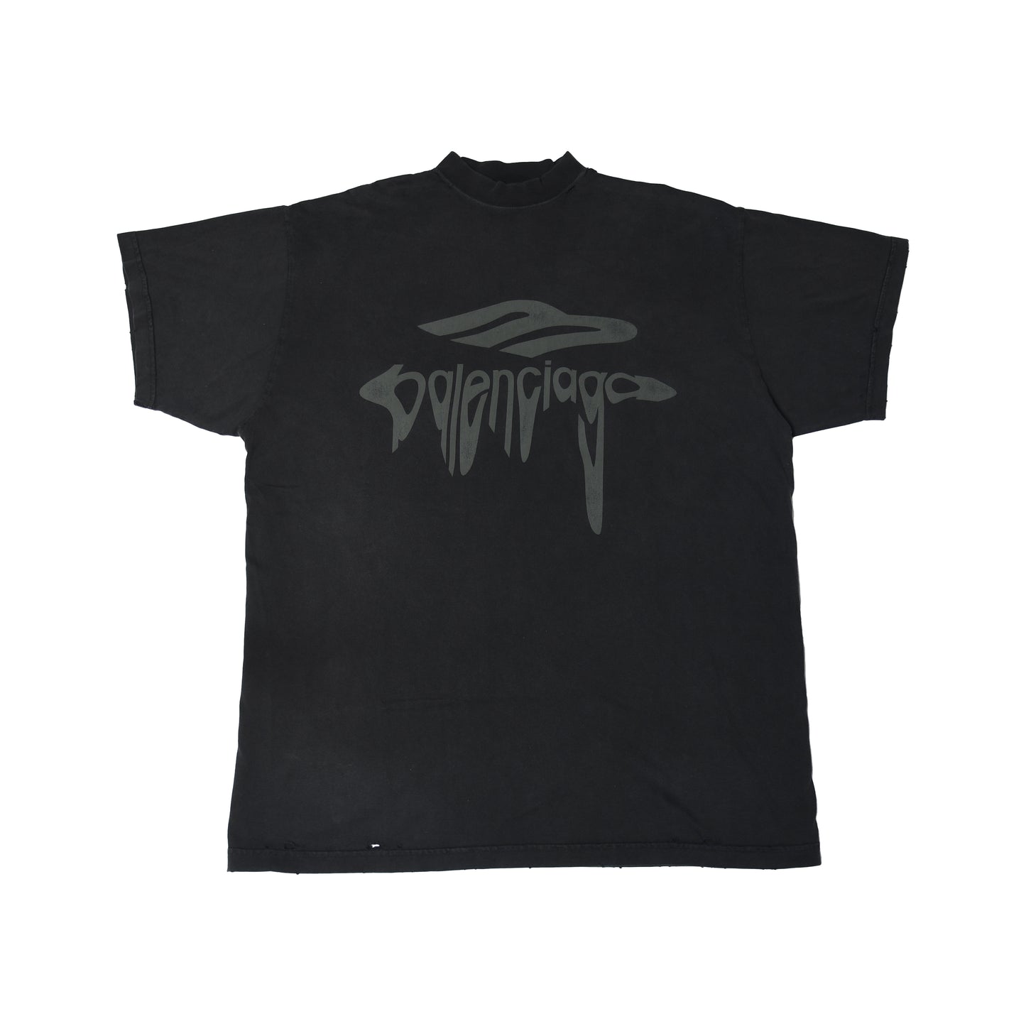 Balenciaga 3B Liquified Oversize T-Shirts Black-NOBLEMARS