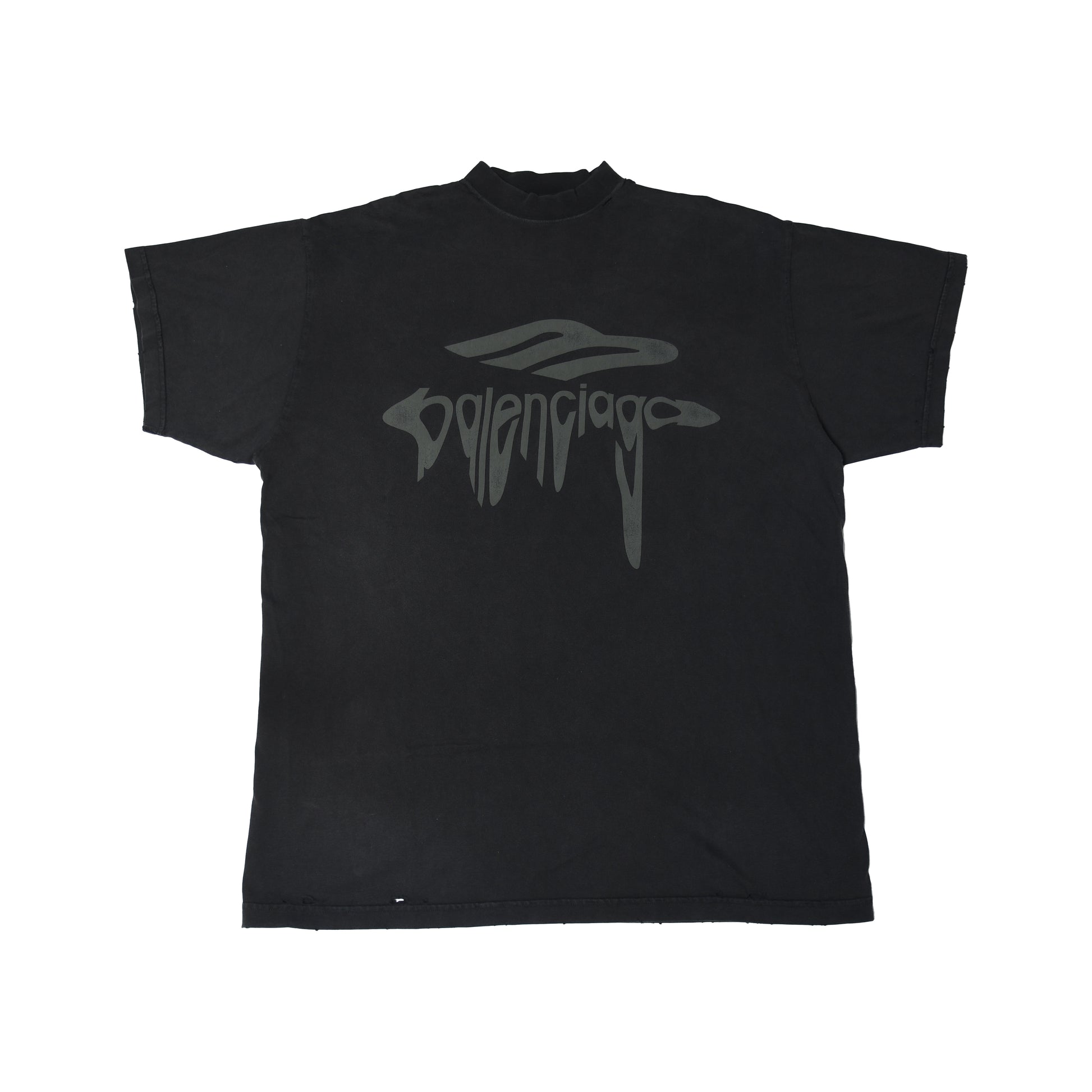 Balenciaga 3B Liquified Oversize T-Shirts Black-NOBLEMARS