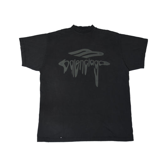 Balenciaga 3B Liquified Oversize T-Shirts Black