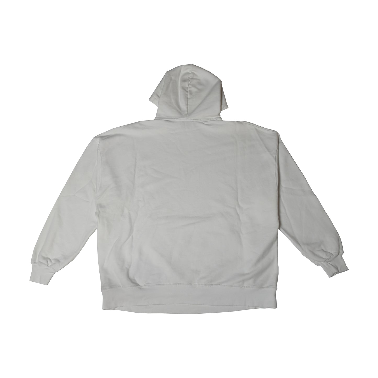 Balenciaga Script Logo Hoodie White
