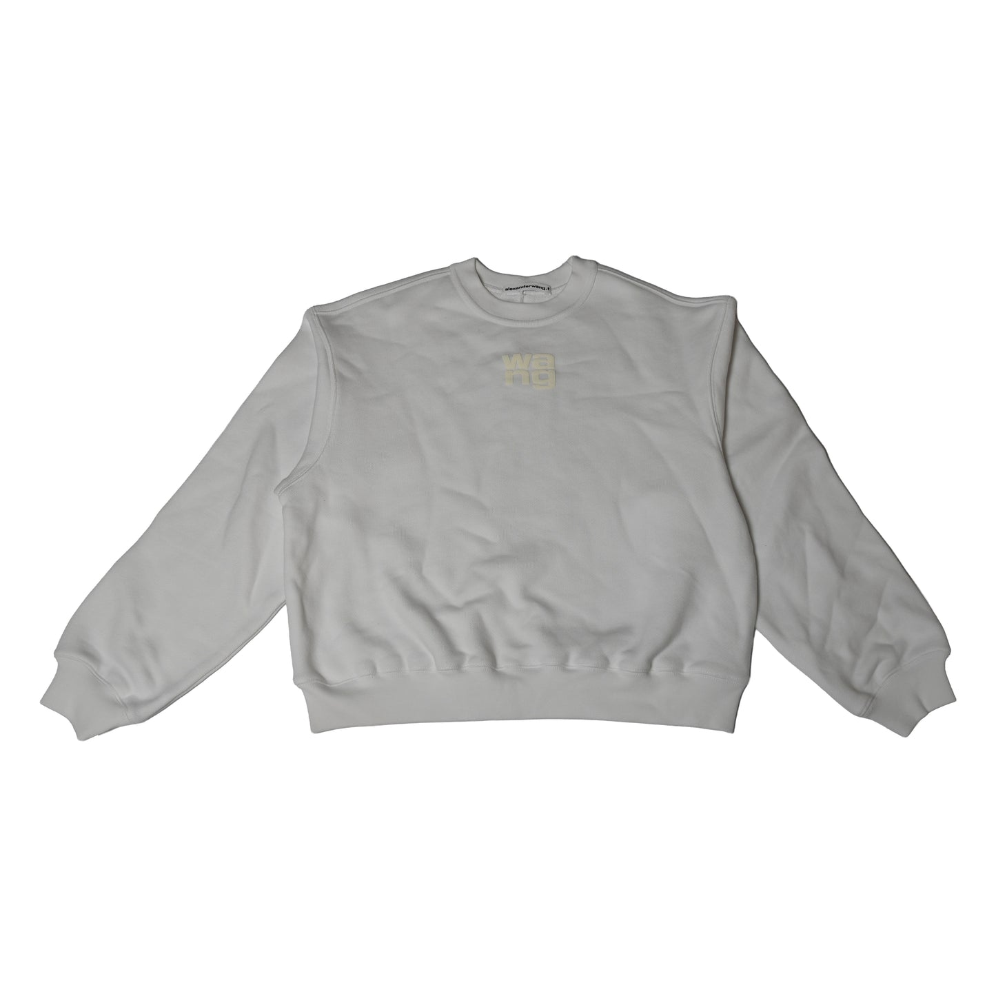 Alexander Wang Logo Print Crewneck Sweatshirts White-NOBLEMARS
