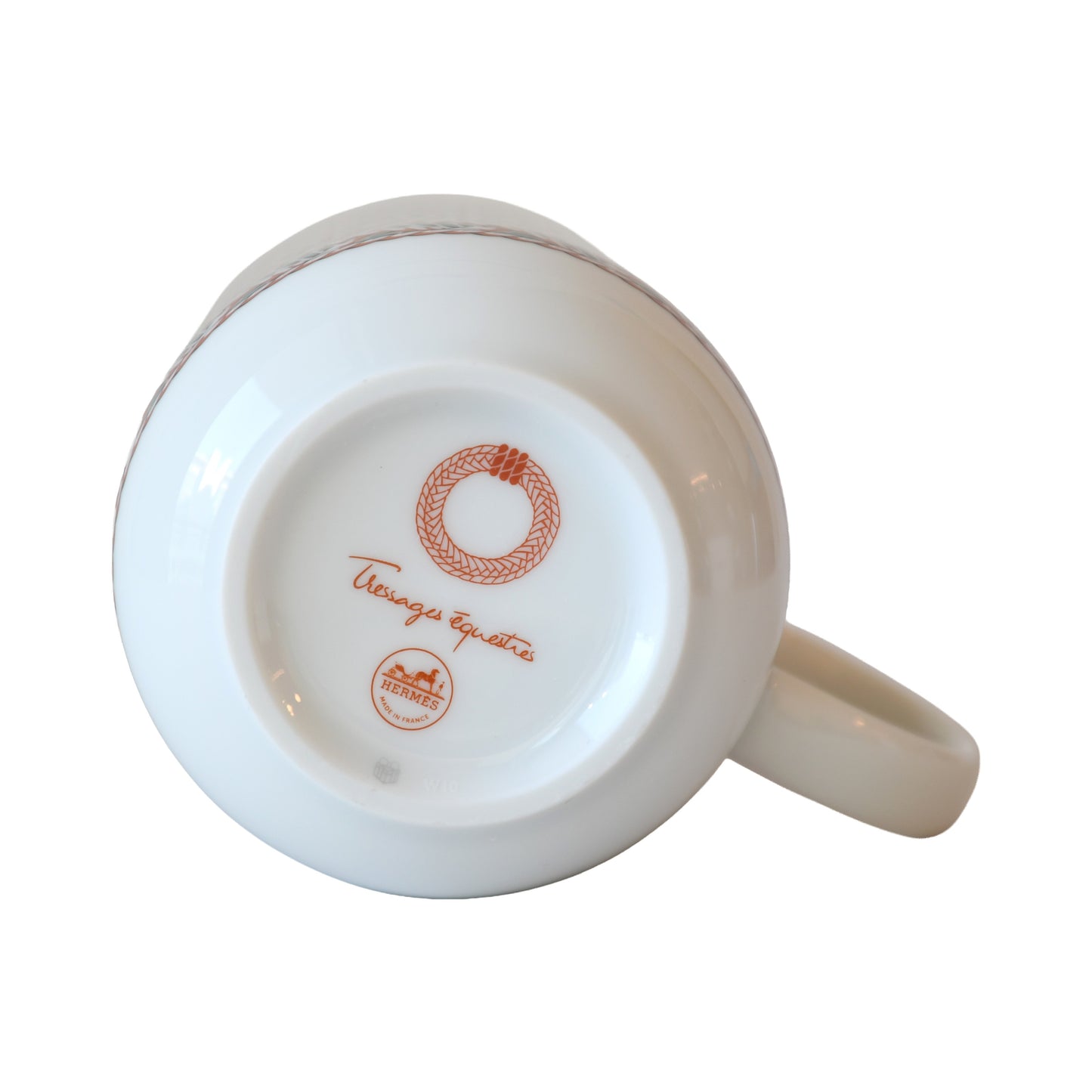 Hermes Tressages Equestres Mug N2 Orange White Blue-NOBLEMARS