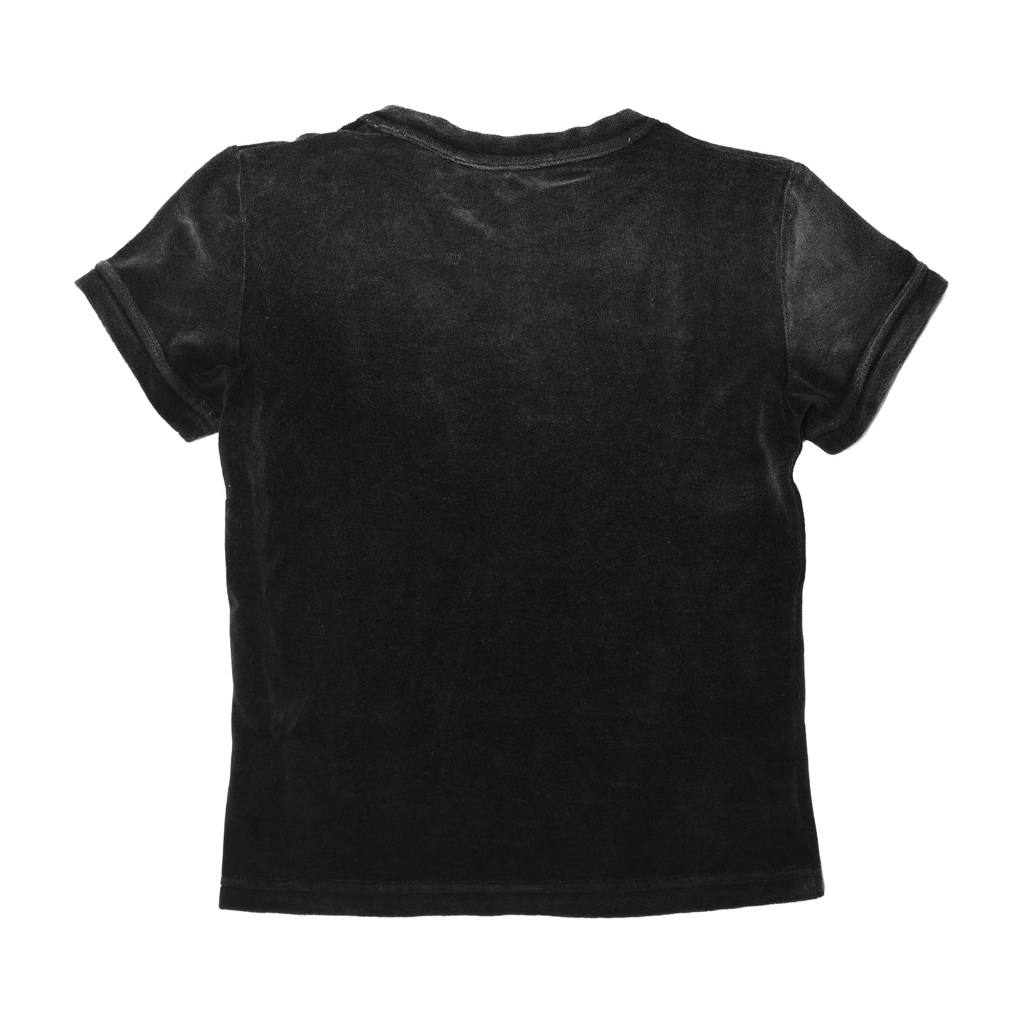 Alexander Wang Plush Velour Baby T-Shirts Washed Nickel-NOBLEMARS