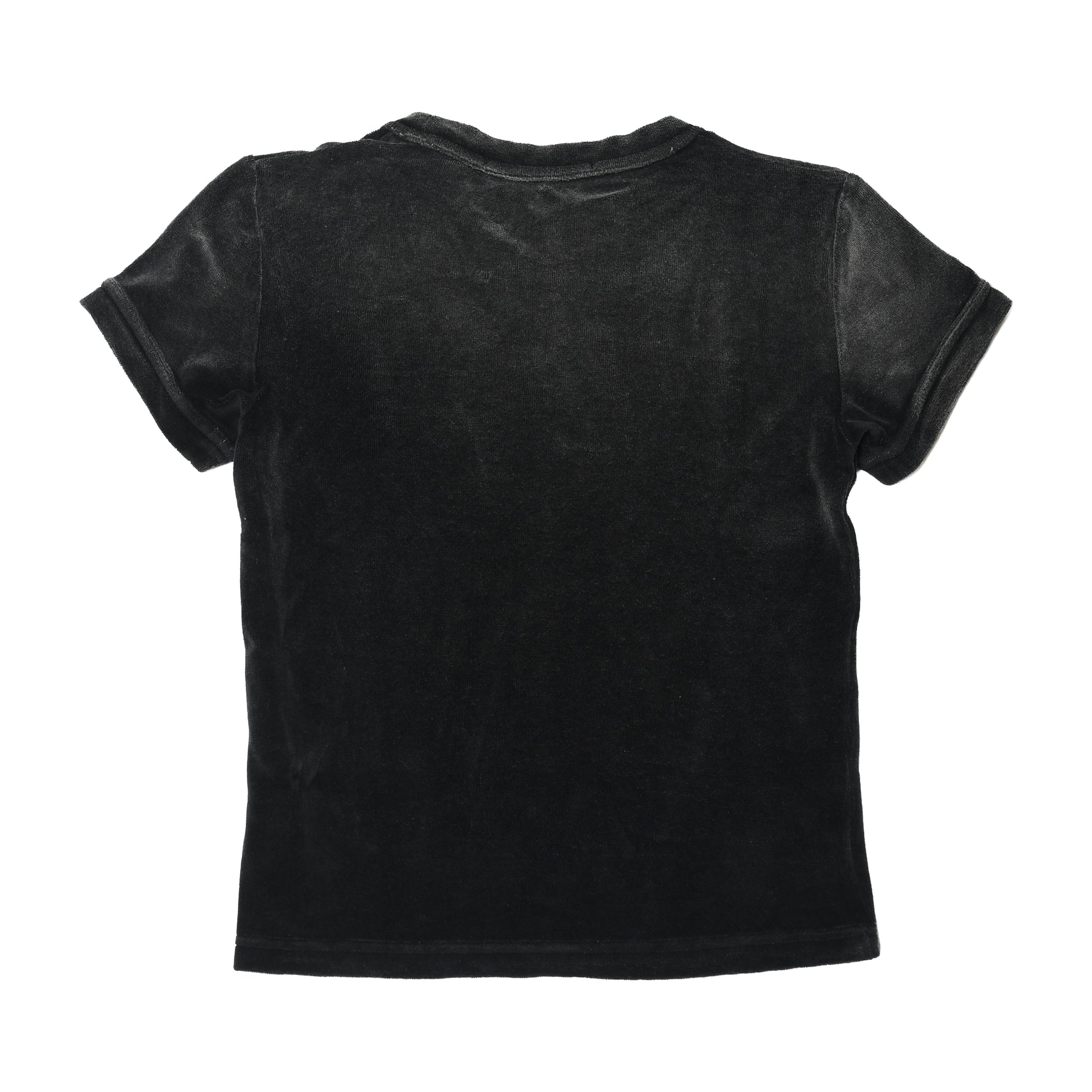 Alexander Wang Plush Velour Baby T-Shirts Washed Nickel-NOBLEMARS