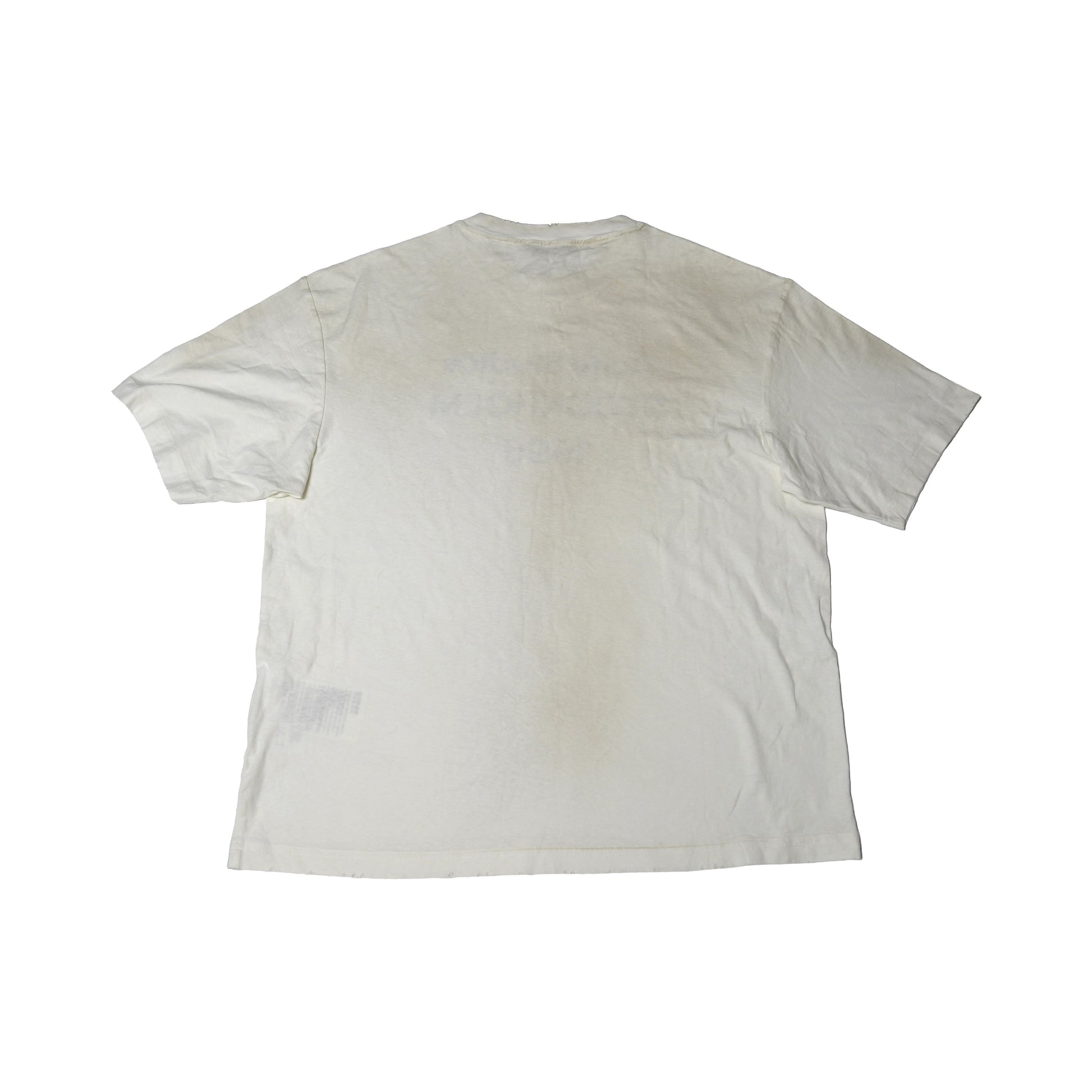 Acne Studios Relaxed Fit STOCKHOLM 1996 Faded Logo T-Shirts White-NOBLEMARS