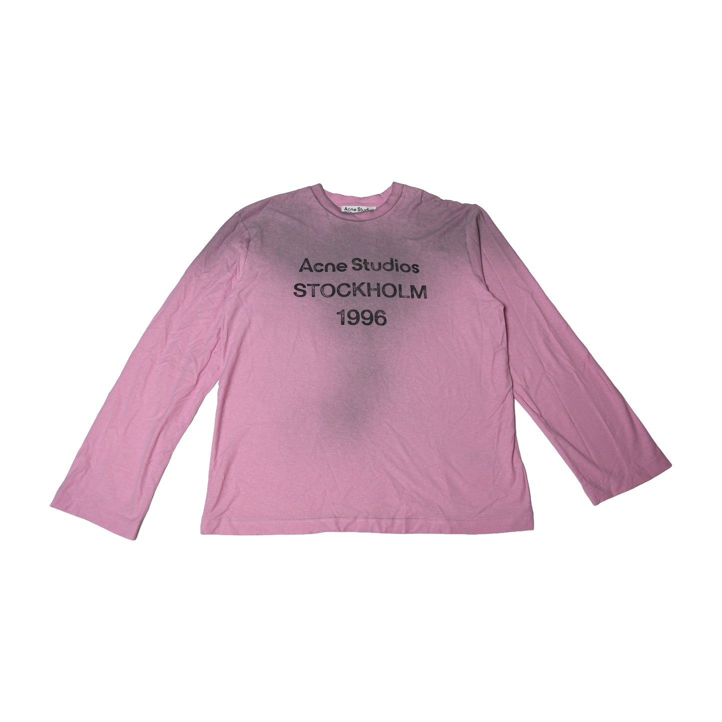 Acne Studios Logo L/S T-Shirts Pink-NOBLEMARS