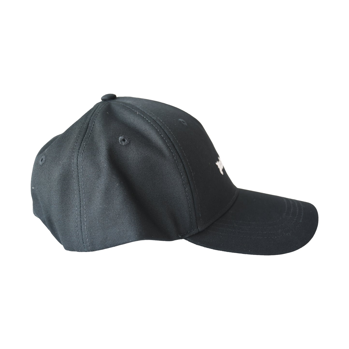 Palm Angels Classic Embroidered Gothic Typeface Logo Baseball Cap Black-NOBLEMARS