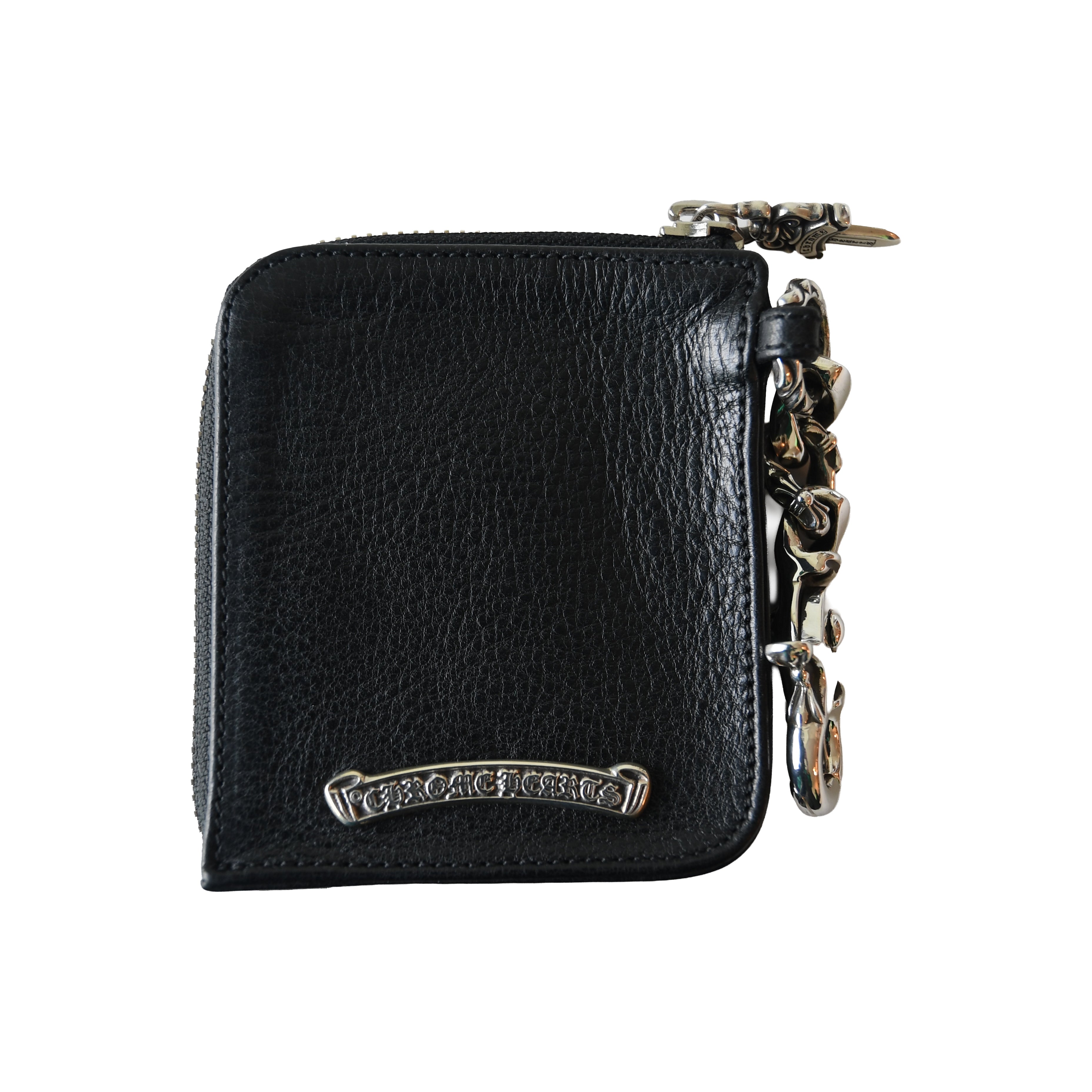 Chrome hearts Tiny Zipウォレット Chrome Hearts Tiny Zip Cemetery Cross Patch Wallet Black Heavy