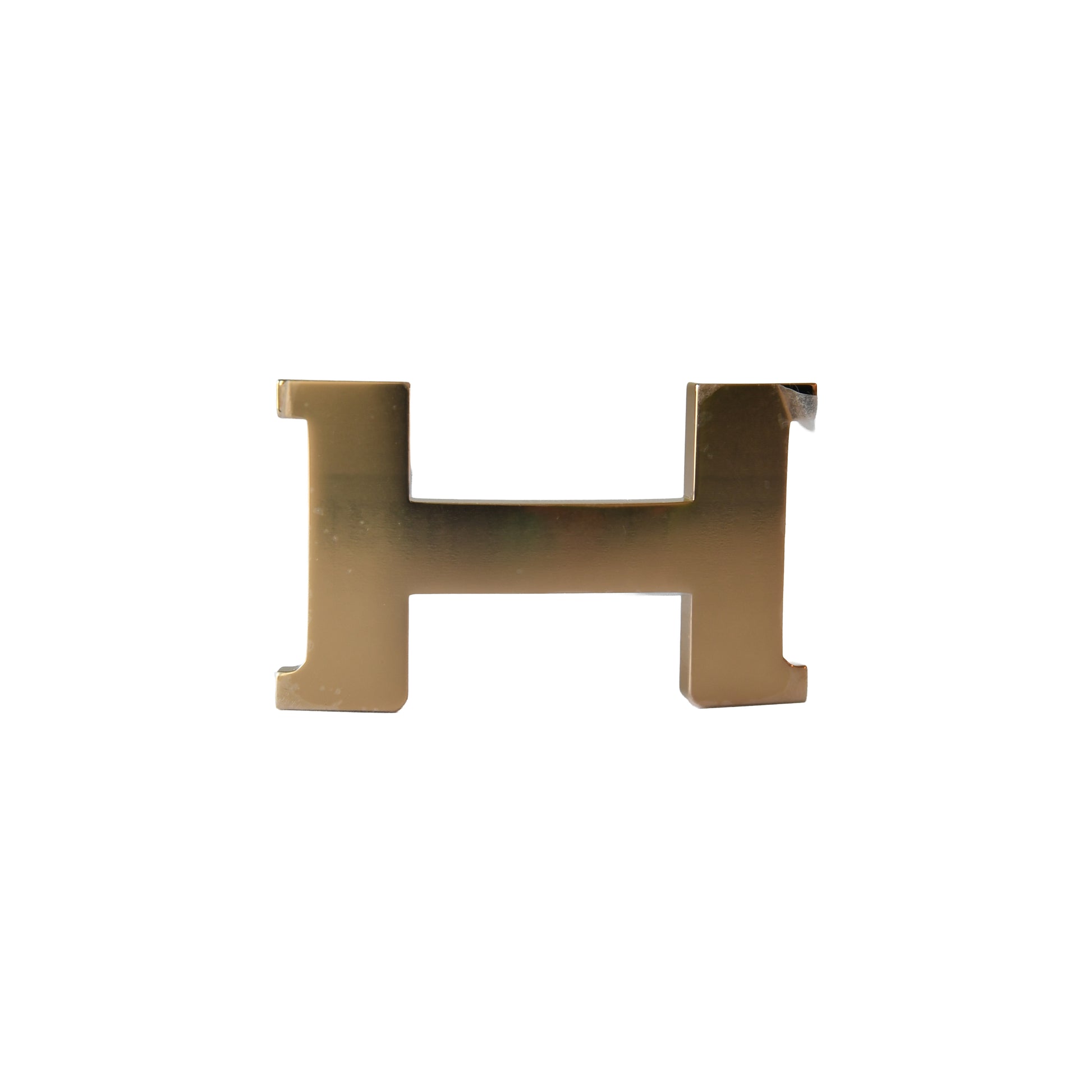 Hermes 38mm Gold H-Shaped buckle Reversible Leather Belt Gold Hardware Black-NOBLEMARS