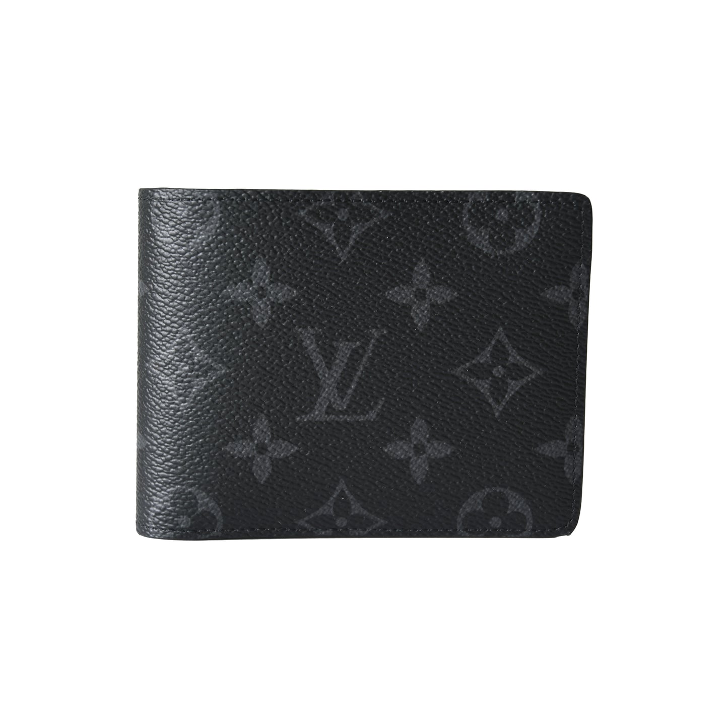 Louis Vuitton Monogram Eclipse Multiple Bifolder Wallet Grey Black