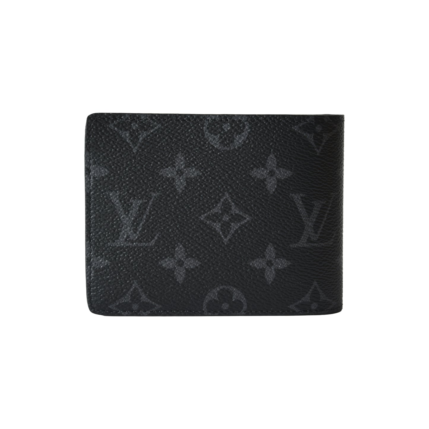 Louis Vuitton Monogram Eclipse Multiple Bifolder Wallet Grey Black