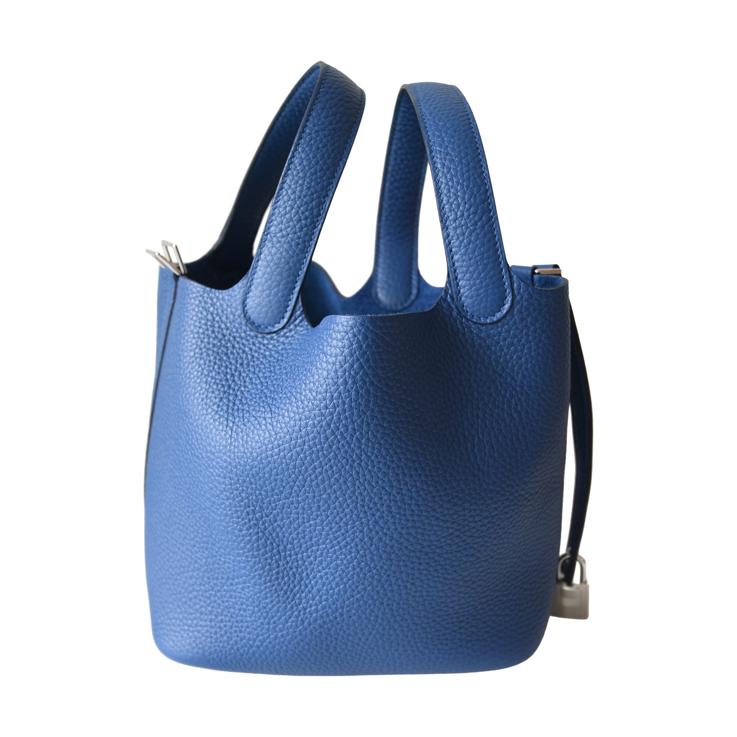 Hermes Picotin Lock 18 Clemence Palladium Hardware Blue