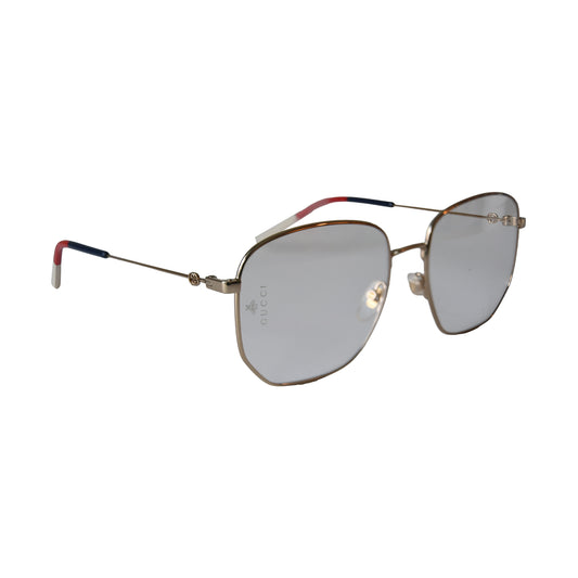 Gucci Square Eyeglasses Gold