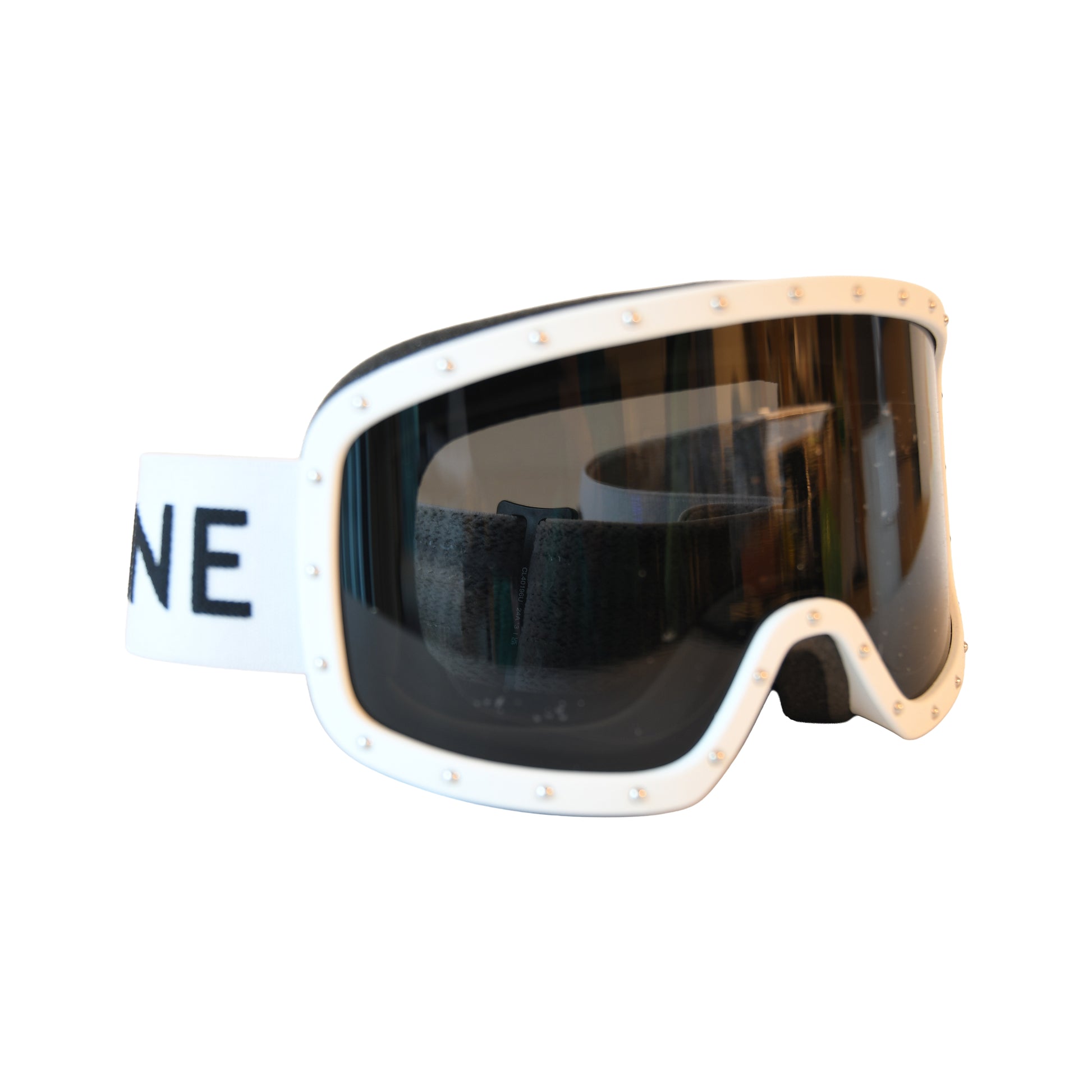 Celine Studded Ski Goggles White-NOBLEMARS