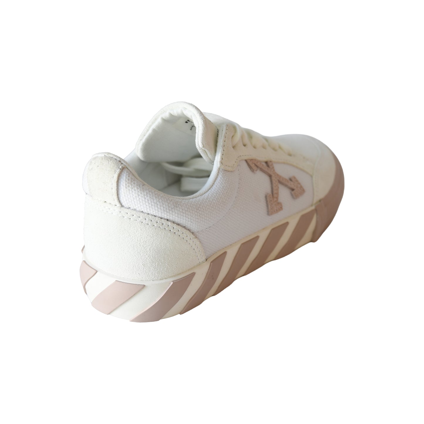 Off-White Low Vulcanized Canvas Sneakers White Pink