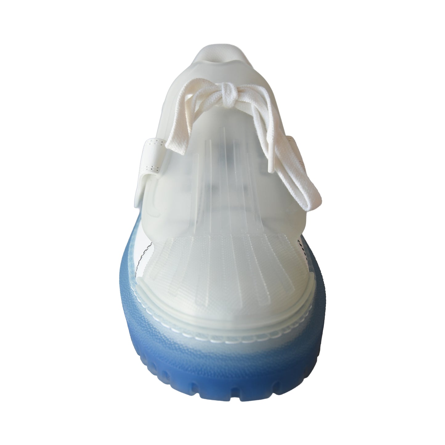 Dior Dior-ID Transparent Deep Blue Rubber Sole Sneakers White-NOBLEMARS