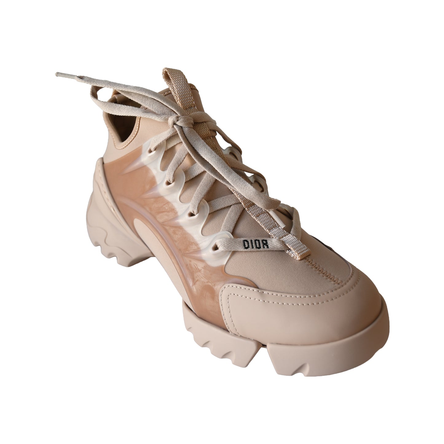 Dior Technical Fabric D-Connect Sneakers Nude