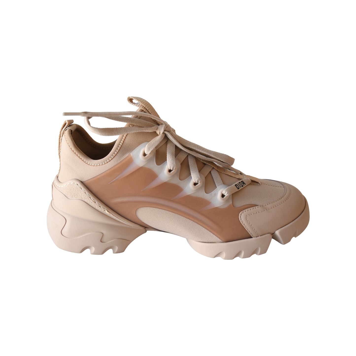 Dior Technical Fabric D-Connect Sneakers Nude