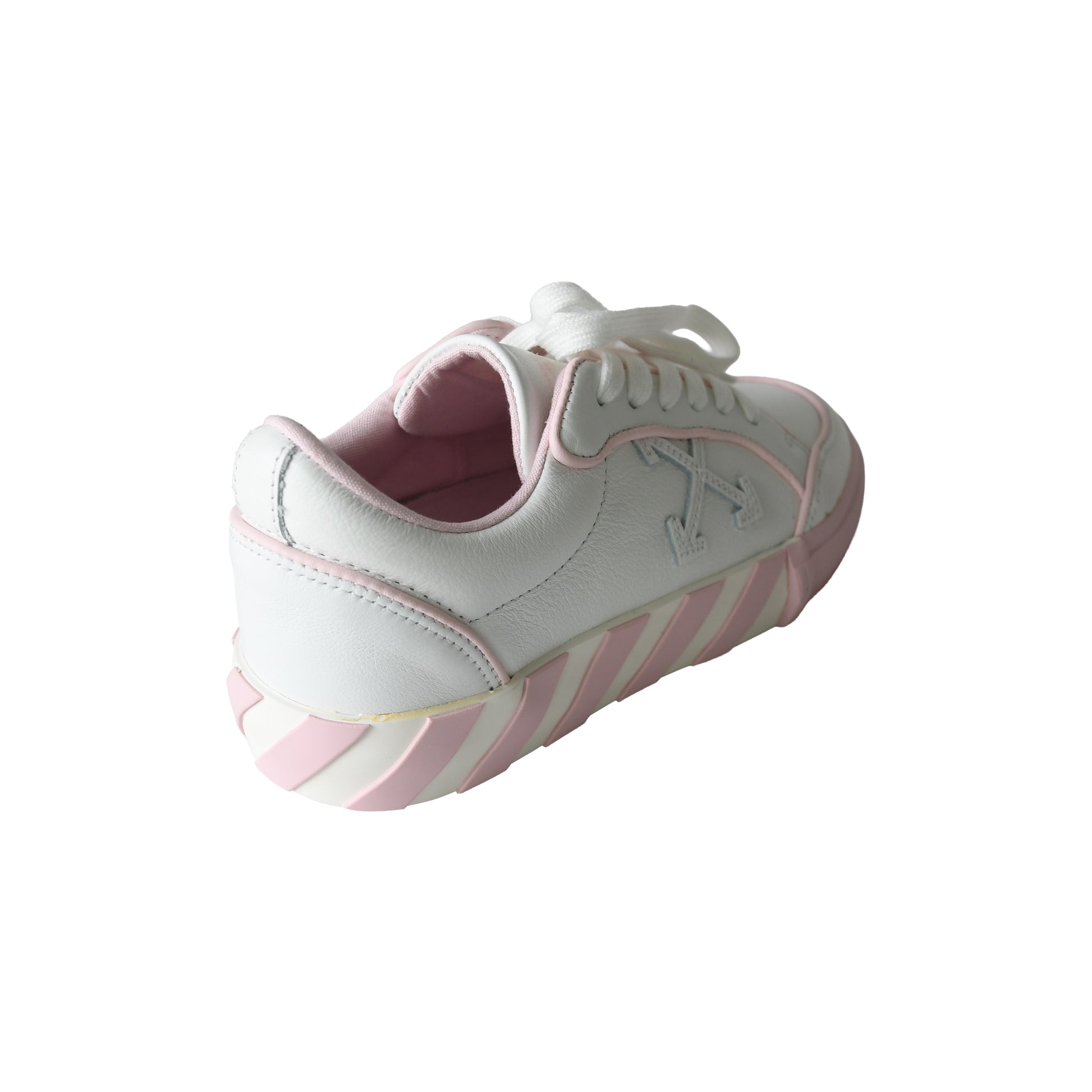 Off White Low Vulcanized Outlined Sneaker White Pink-NOBLEMARS