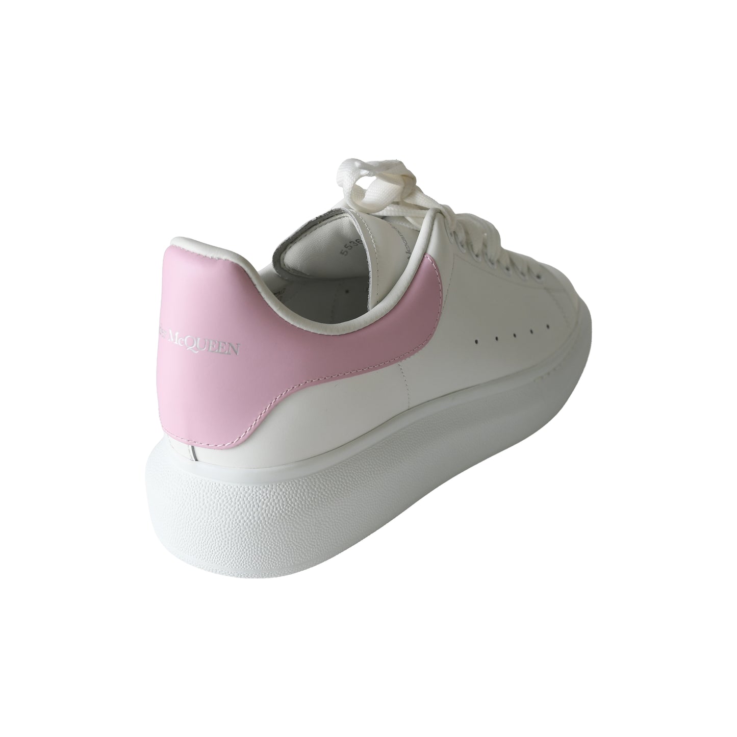 Alexander McQueen Oversized Larry Sneaker White Ice Pink-NOBLEMARS