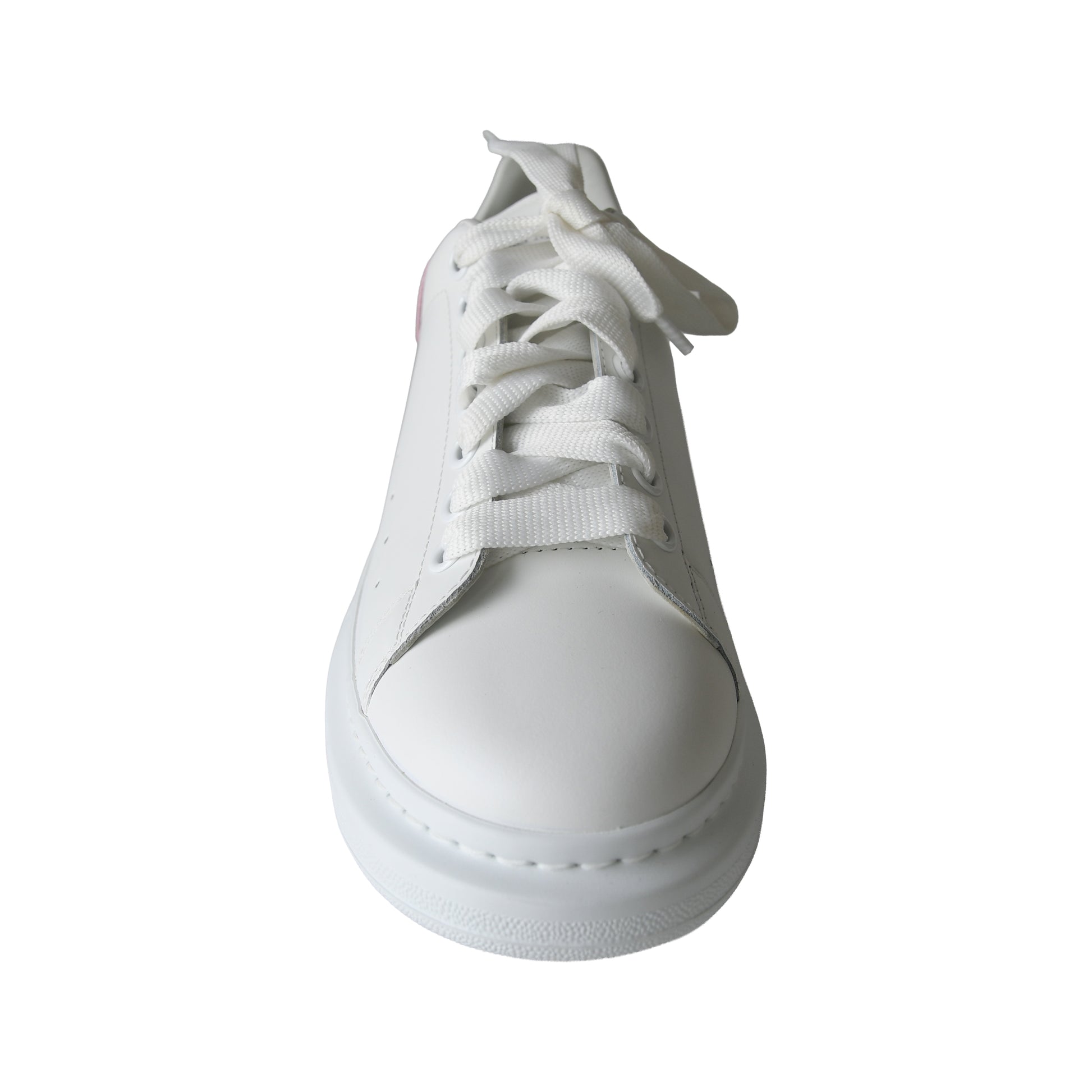 Alexander McQueen Oversized Larry Sneaker White Ice Pink-NOBLEMARS