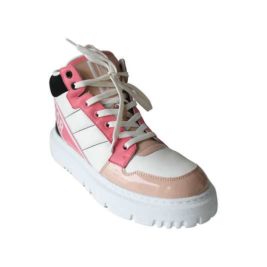 Dior D-Player Sneaker Nylon Calfskin Multicolor Pink-NOBLEMARS